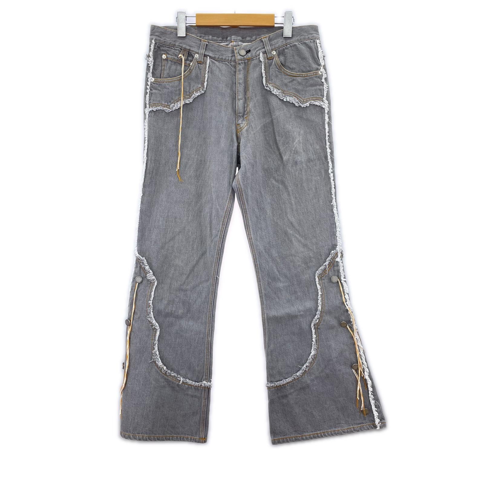 デニムパンツ FACCIES 12oz COWBOY DENIM PANTS (2) 2 グレー
