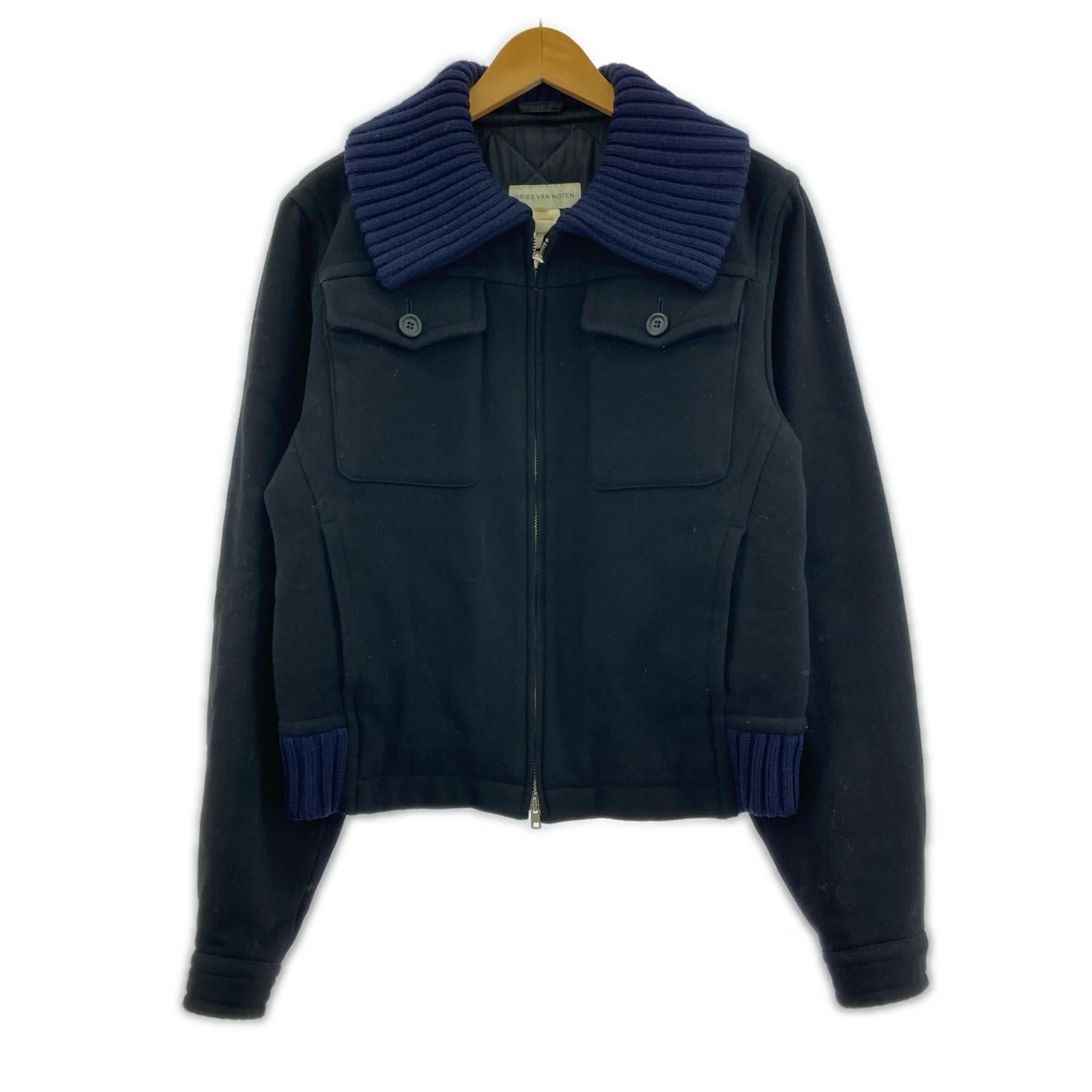 ジャケット 90s ライカ期 flight jacket 紺 (46) 46 ネイビー