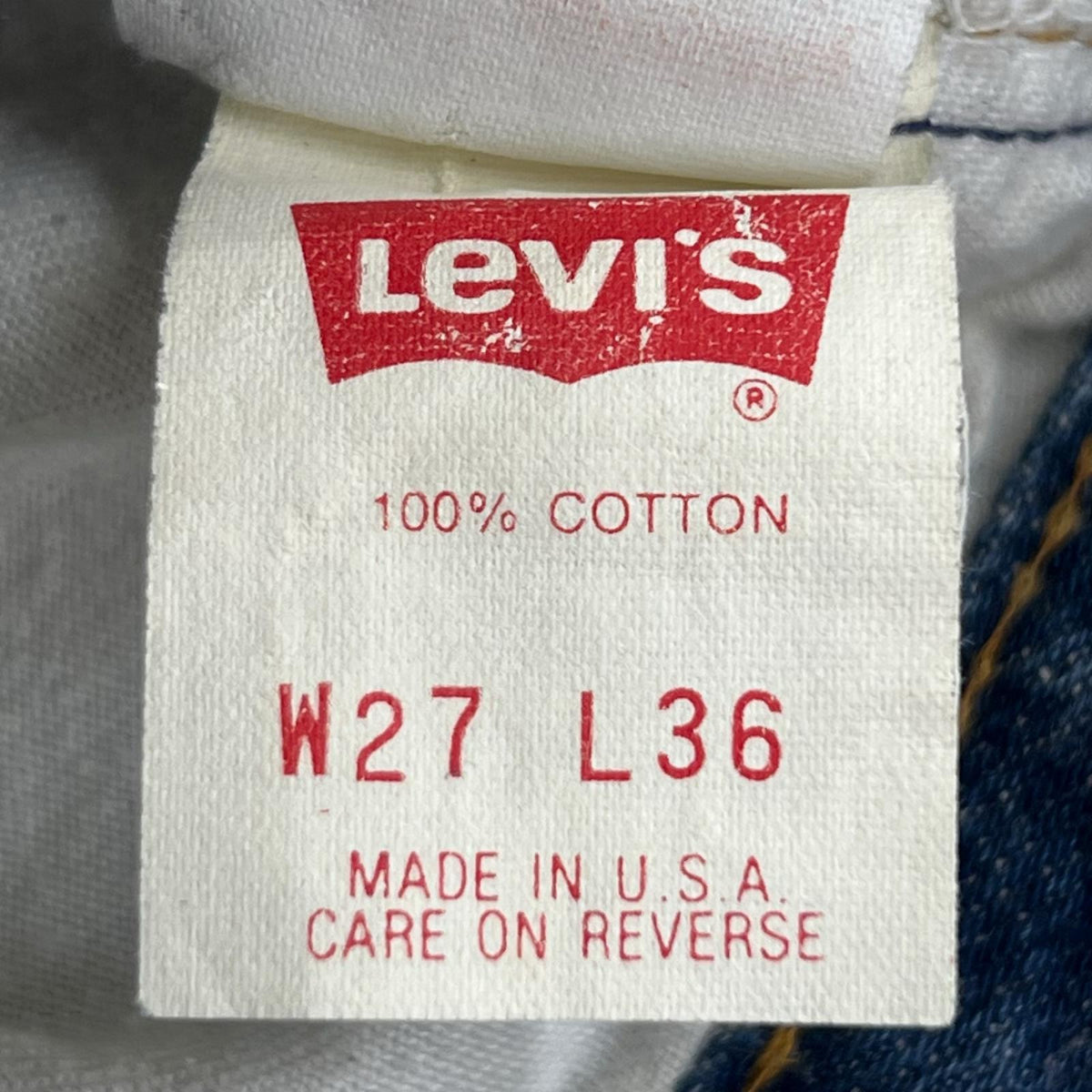 デニムパンツ Levi's 501　裏555 27 ネイビー