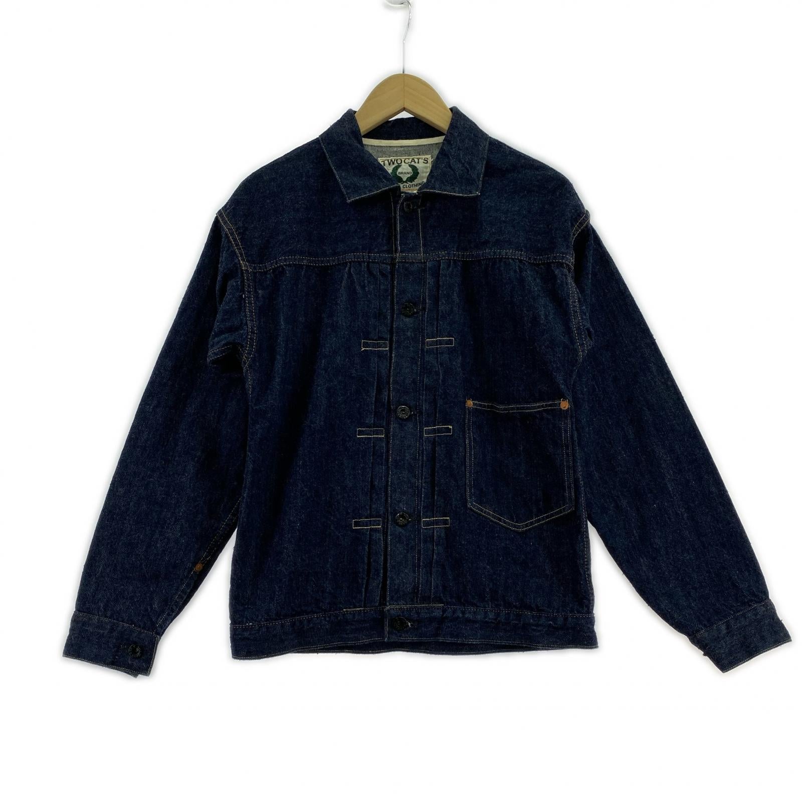デニムジャケット TCB JEANS TWO CAT'S 1st デニムジャケット 34 ブルー