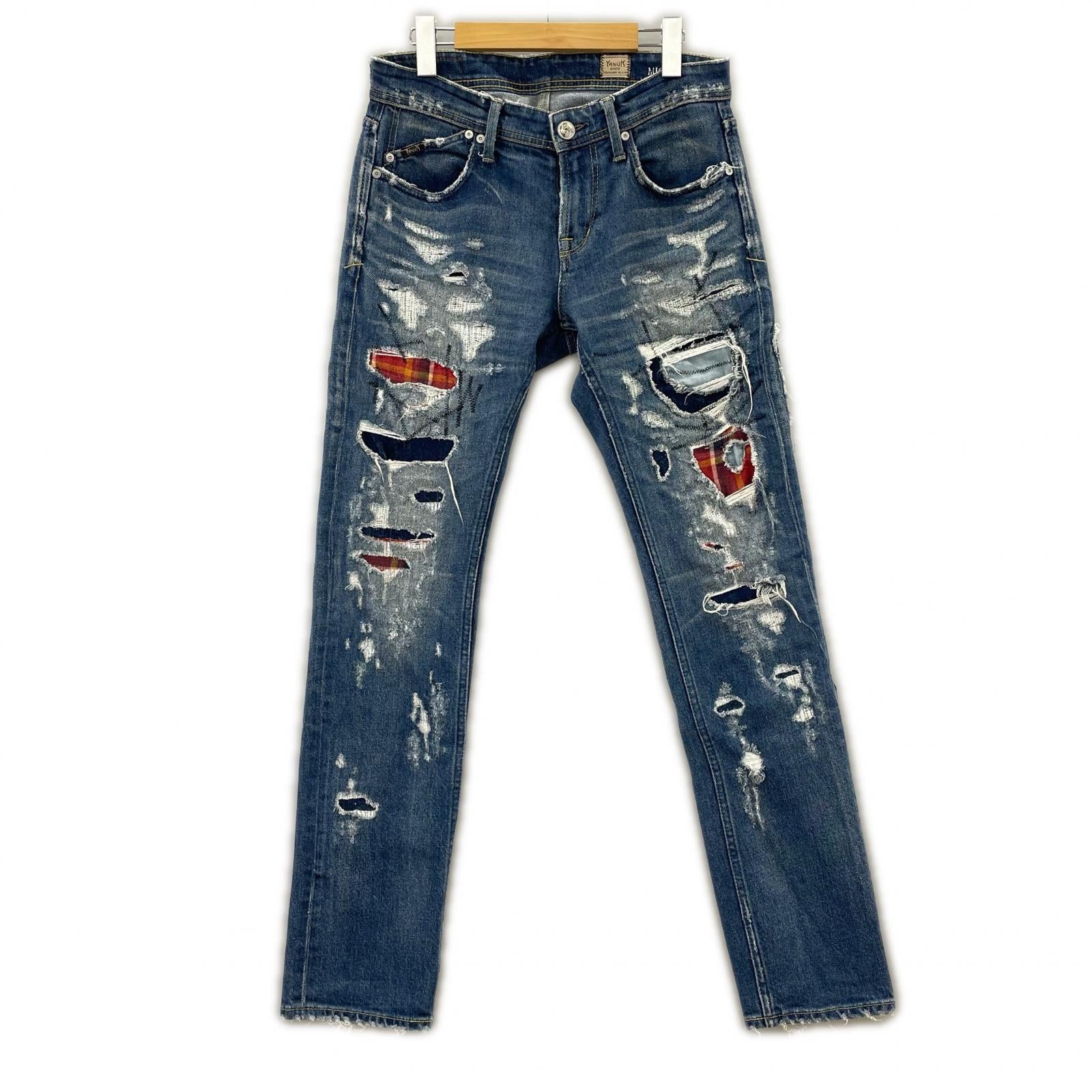 デニムパンツ ダメージデニム Ｗ30 30 ブルー