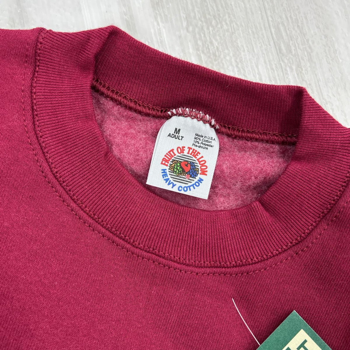 スウェット 90s USA製 FRUIT OF THE LOOM ﾊﾞｰｶﾞﾝﾃﾞｨｰ M