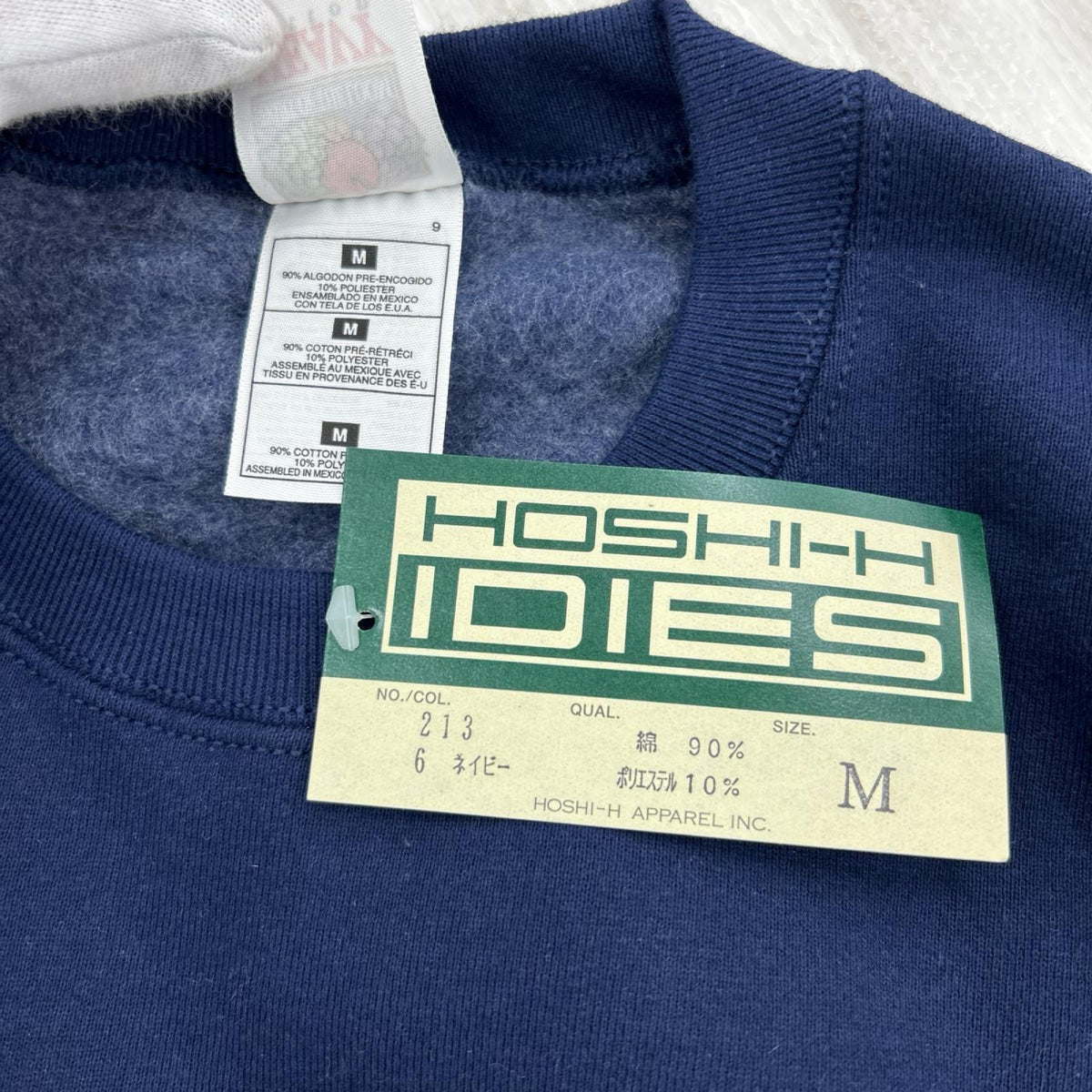 スウェット 90s ﾒｷｼｺ製 ﾌﾙｰﾂ HEAVY 紺 (M) M ネイビー