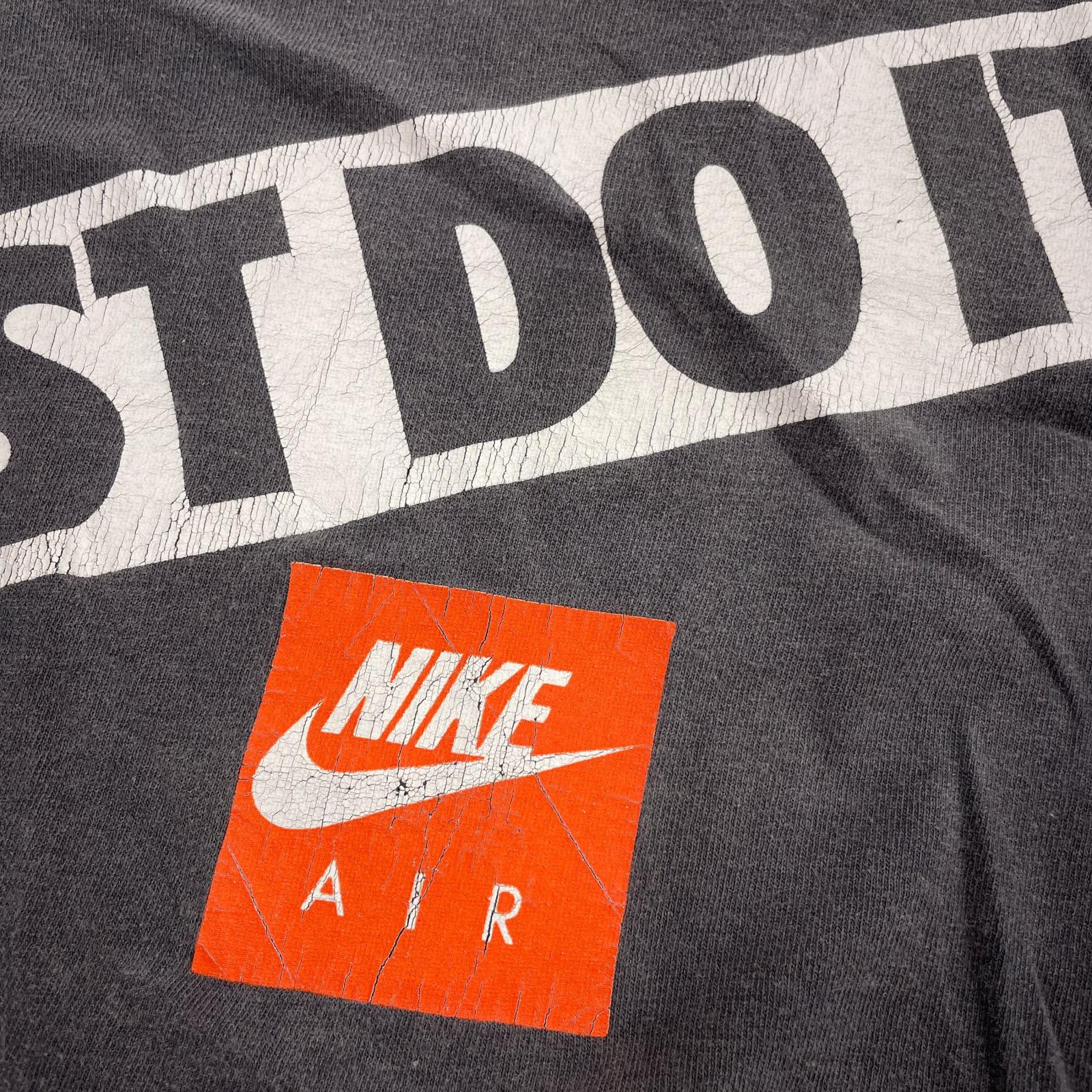 半袖Ｔシャツ 90s USA製 JUST DO IT Tee M グレー