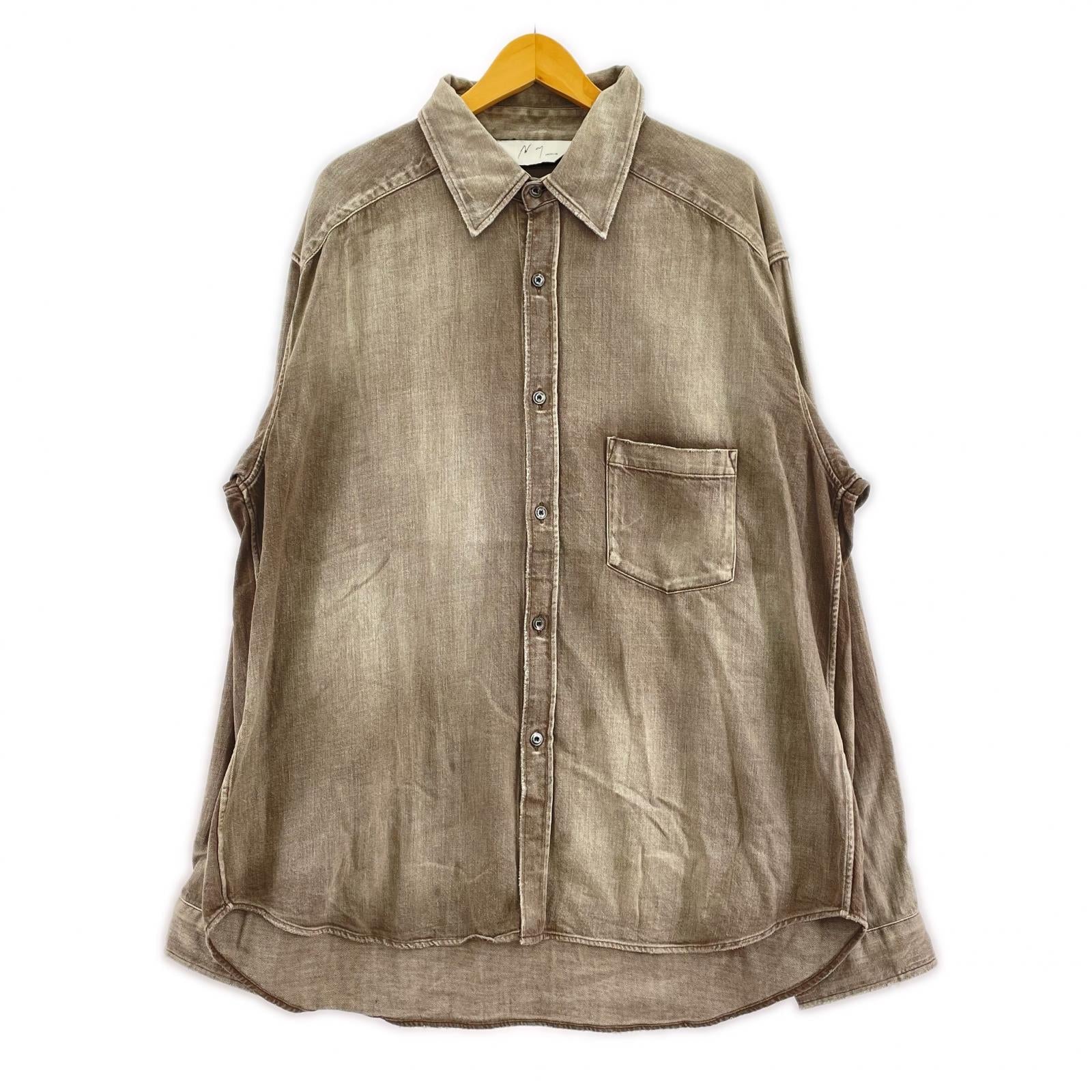 長袖シャツ DRESS DENIM SHIRT 2 ブラウン