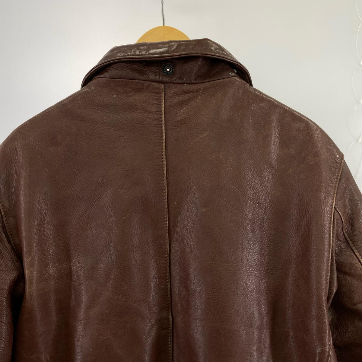 レザージャケット 70s M-65型 ﾚｻﾞｰ 茶 (42) 42 ブラウン