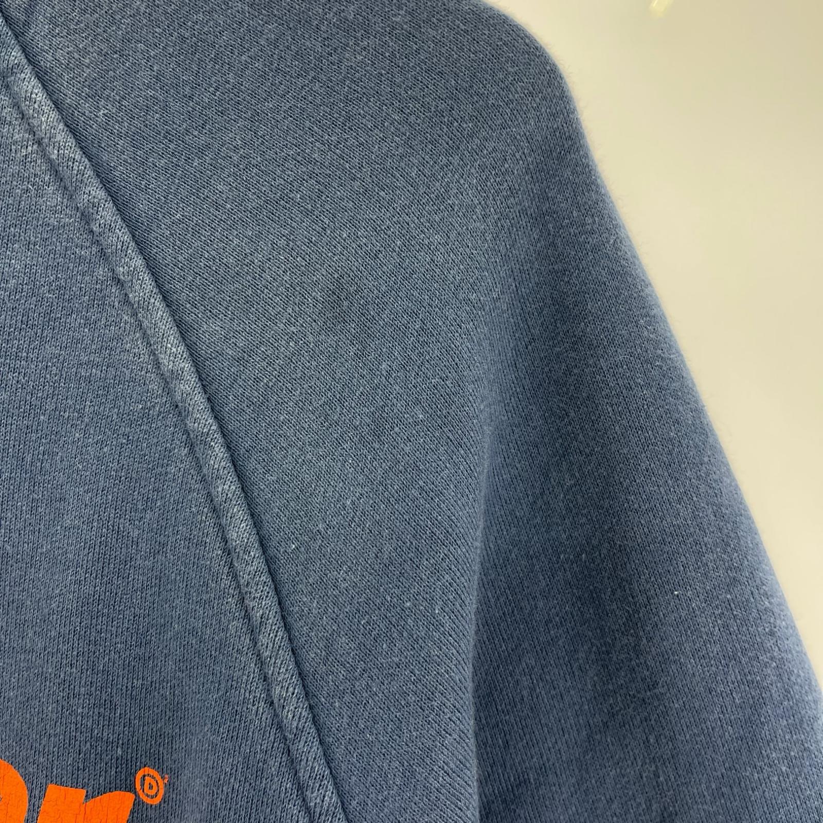 スウェット ﾌﾟﾘﾝﾄﾗｸﾞﾗﾝｽｳｪｯﾄ XS 紺 ネイビー