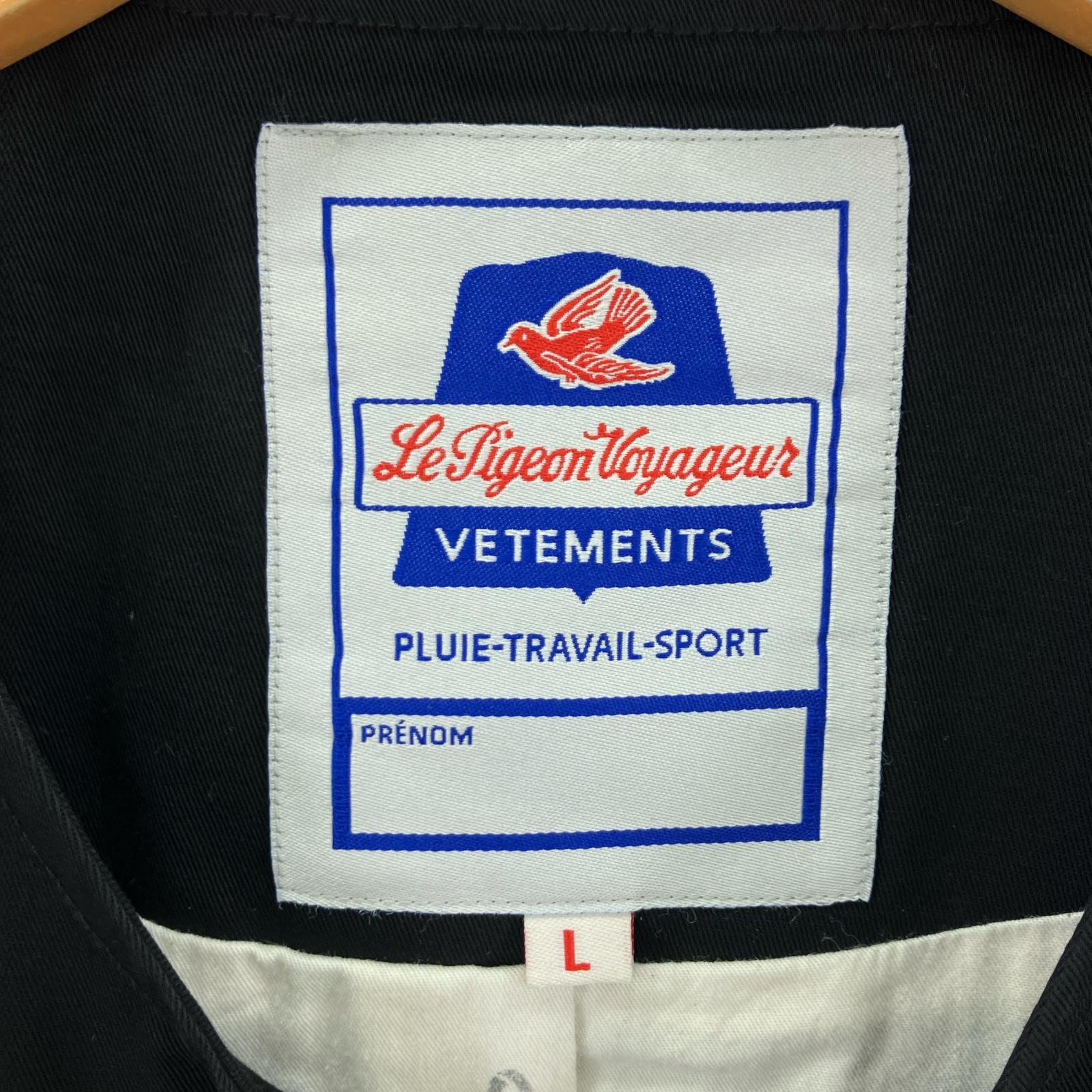 長袖シャツ le pigeon voyageur ツイルベスト L ブラック L ブラック