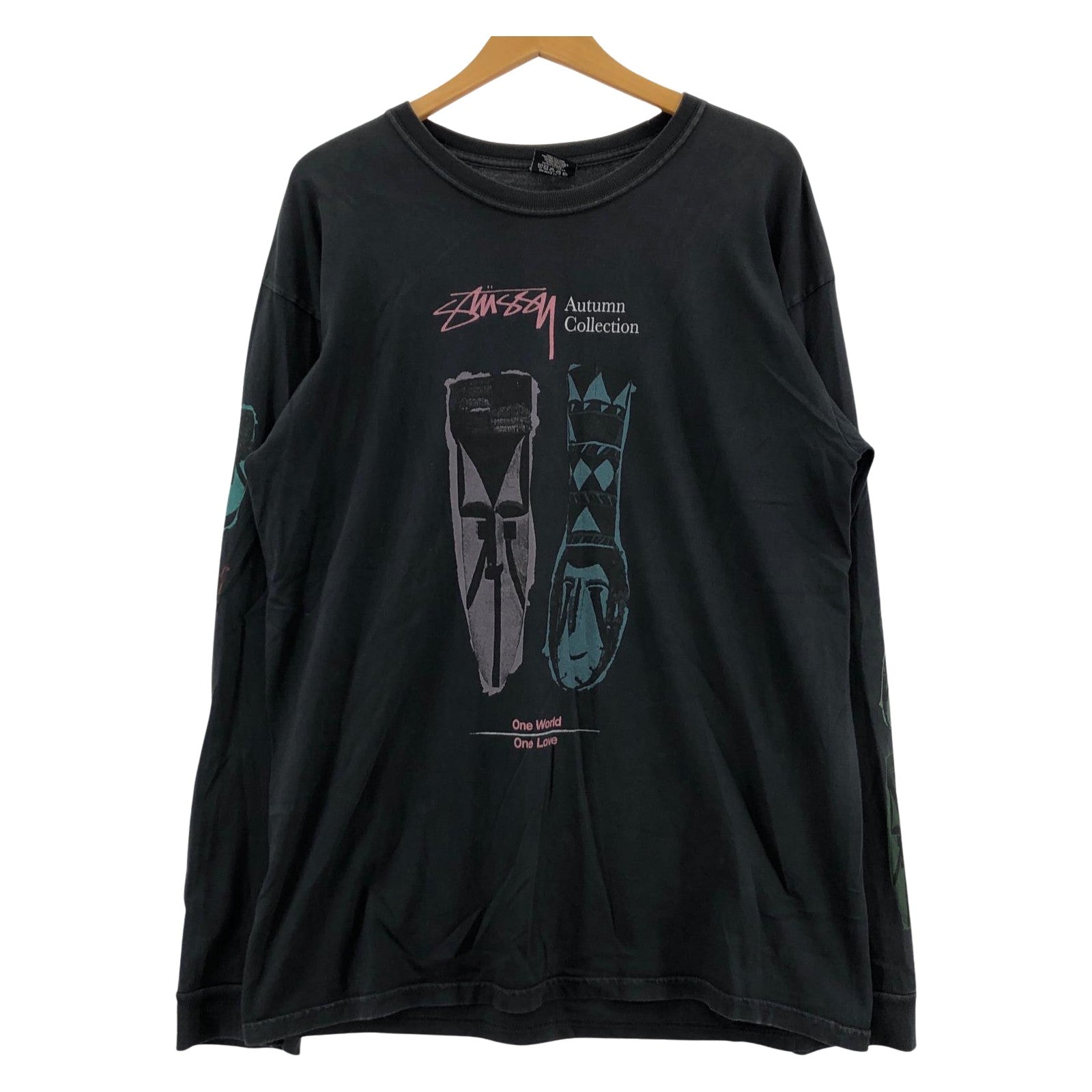 長袖Ｔシャツ One World one Love L ブラック L ブラック