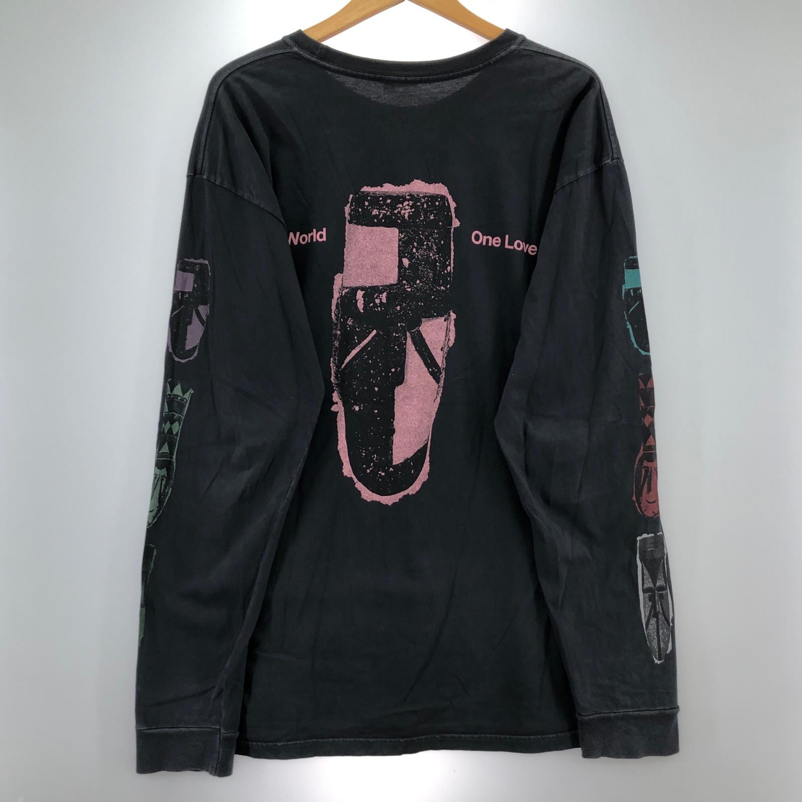 長袖Ｔシャツ One World one Love L ブラック L ブラック