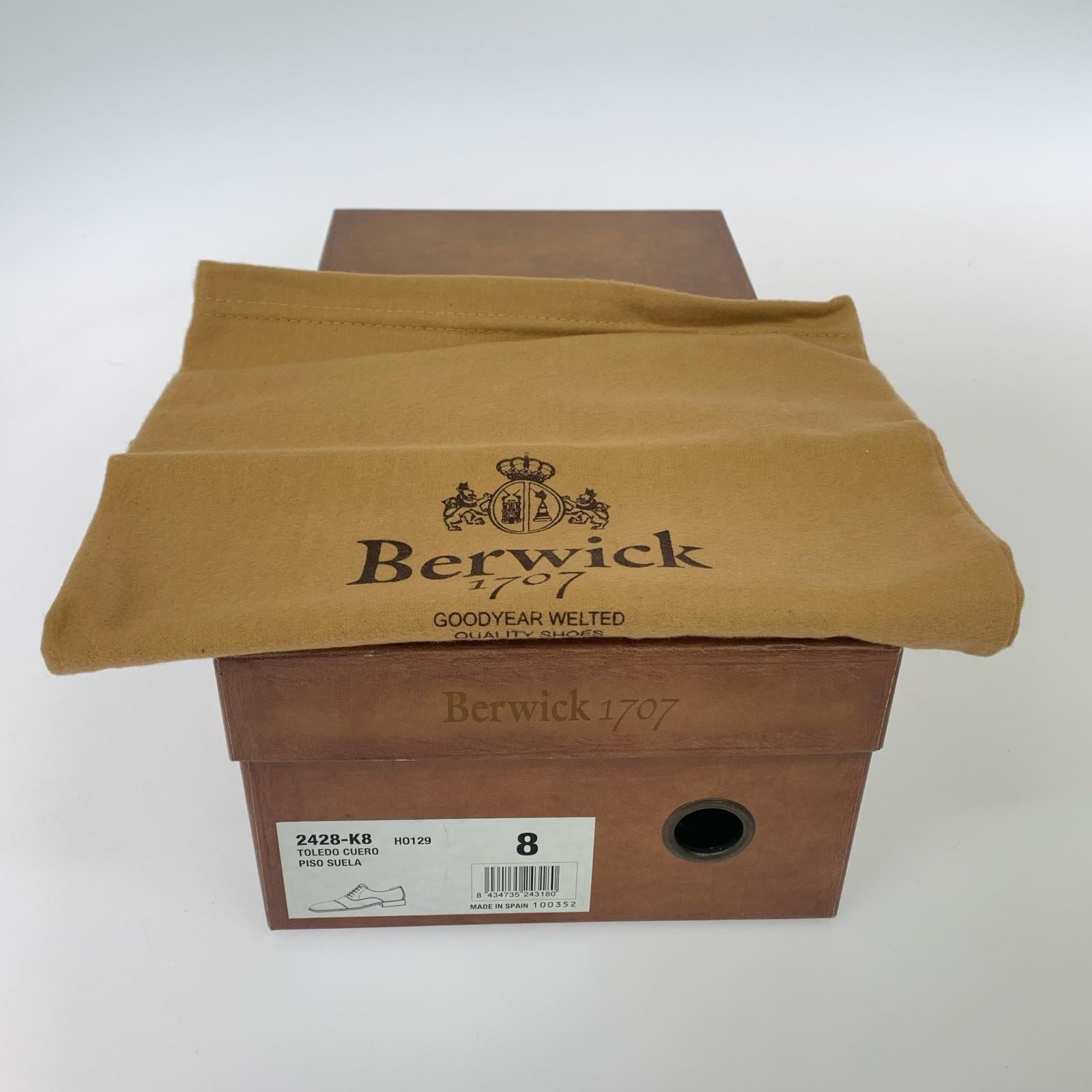 シューズ Berwick Leather Shoes BRW 26.5cm ブラウン