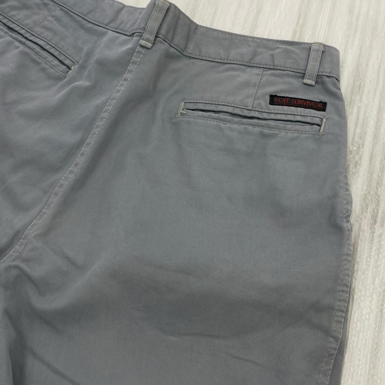 パンツ Gramicci 90s SOLE SURVIVOR タックチノパン グレー