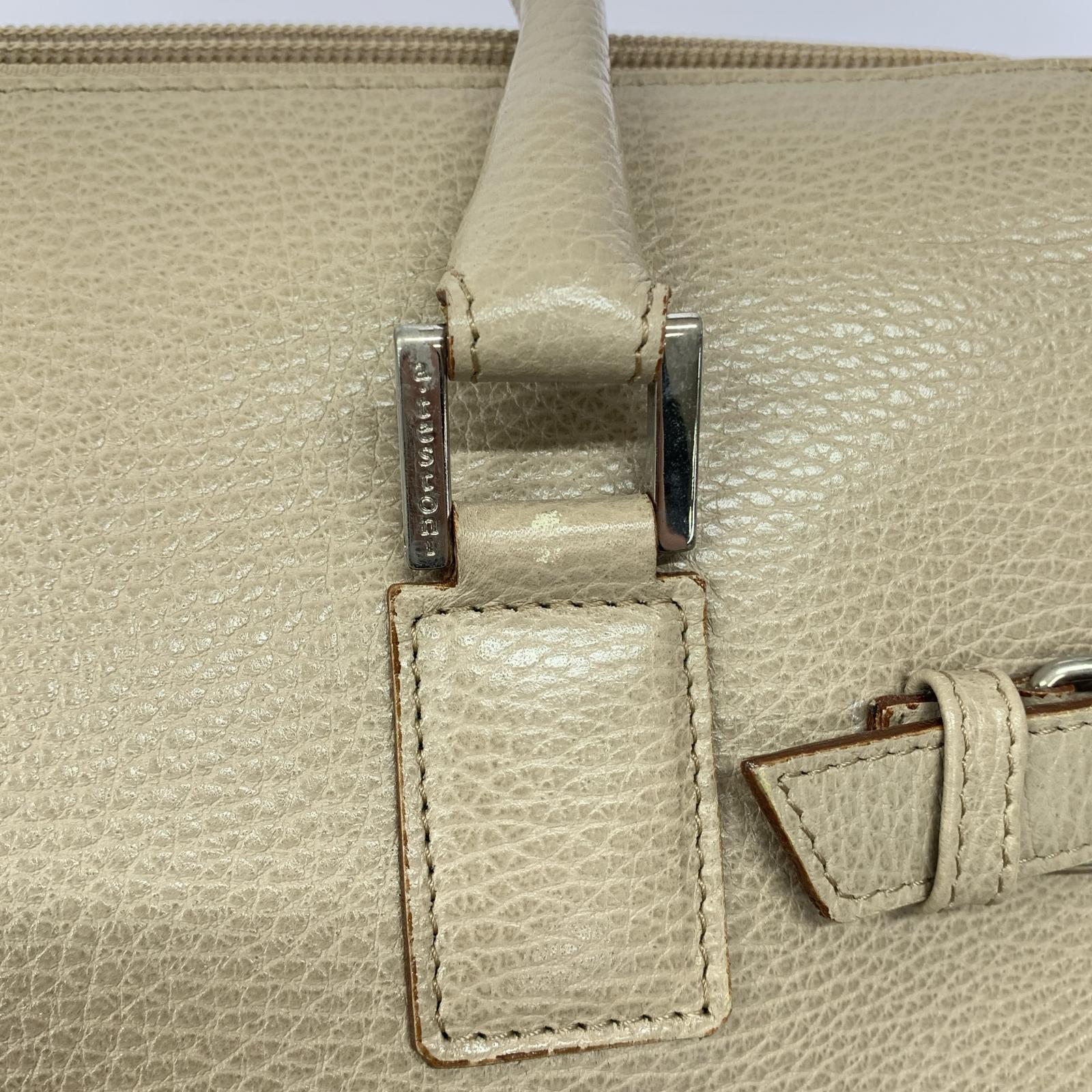 ショルダーバッグ a.testoni レザー ベージュ
