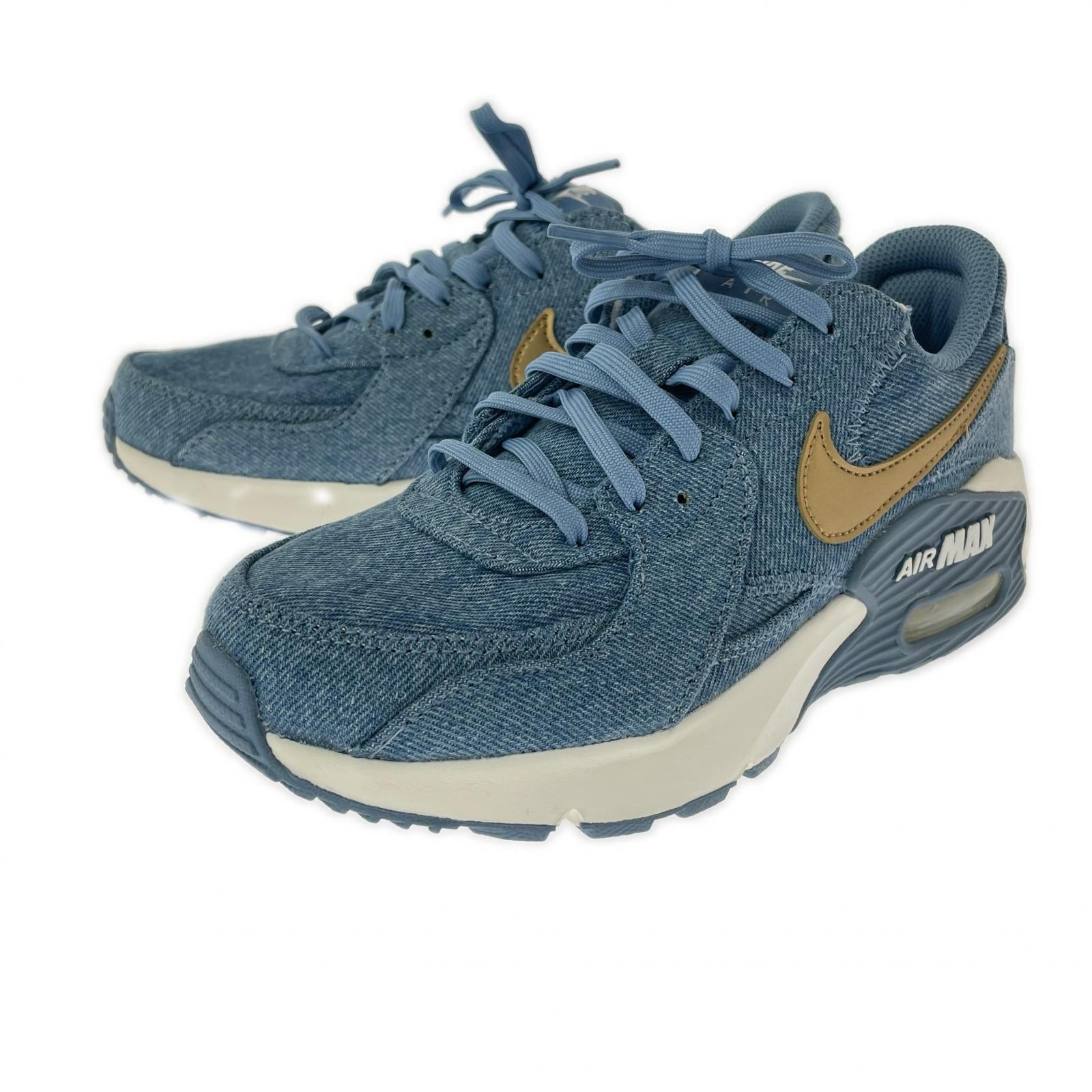 スニーカー AIRMAX Excee デニム/ゴールド (23.5) 23.5cm (US5 1/2 UK5 EU37)