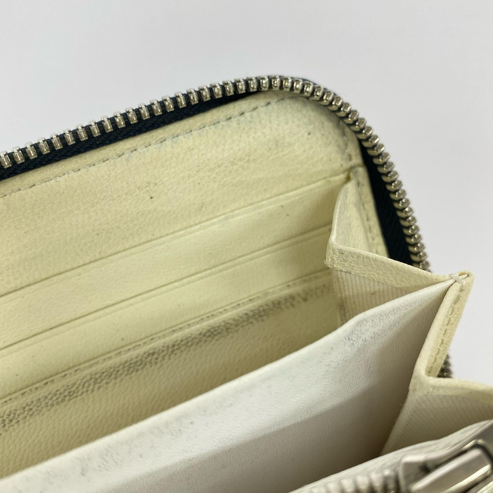 長財布 DOUBLE LONG WALLET レザー 紺 ネイビー