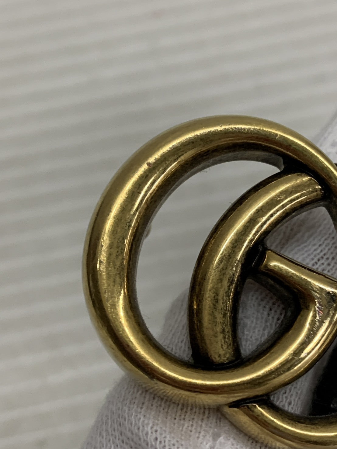 GUCCI ダブルG スリムベルト ブラック