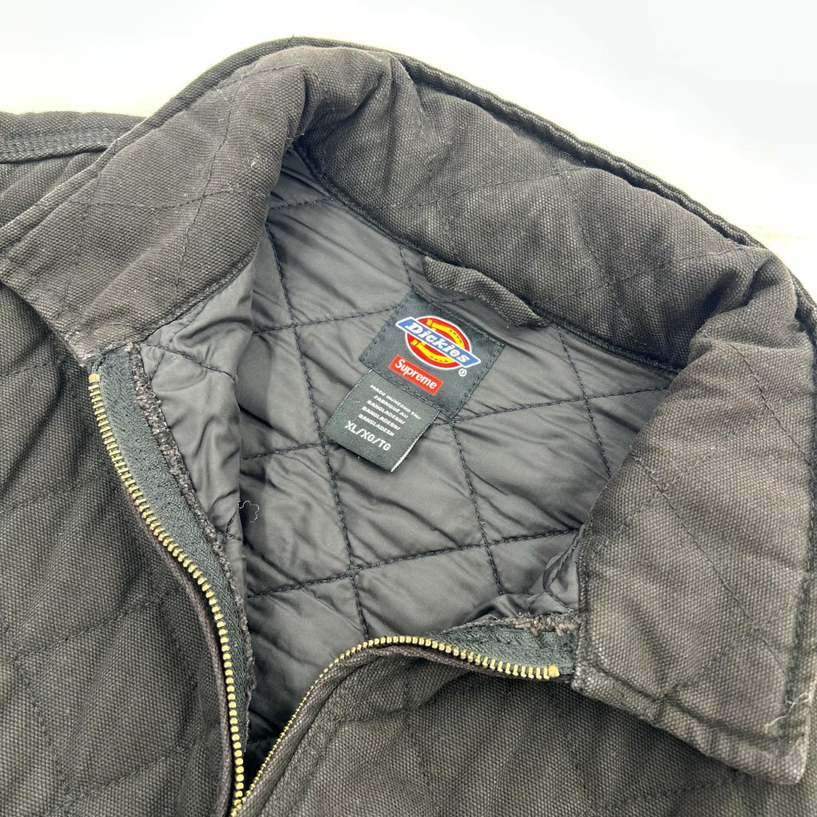 ジャケット 21AW Dickies Quilted Work Jacket BLK XL ブラック