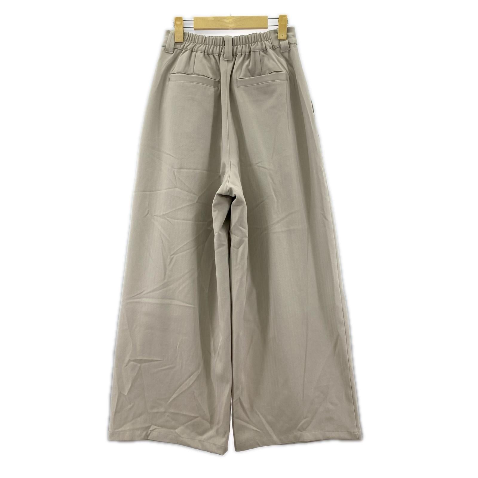 その他ボトムス 2タックワイドスラックス M IVO M ベージュ
