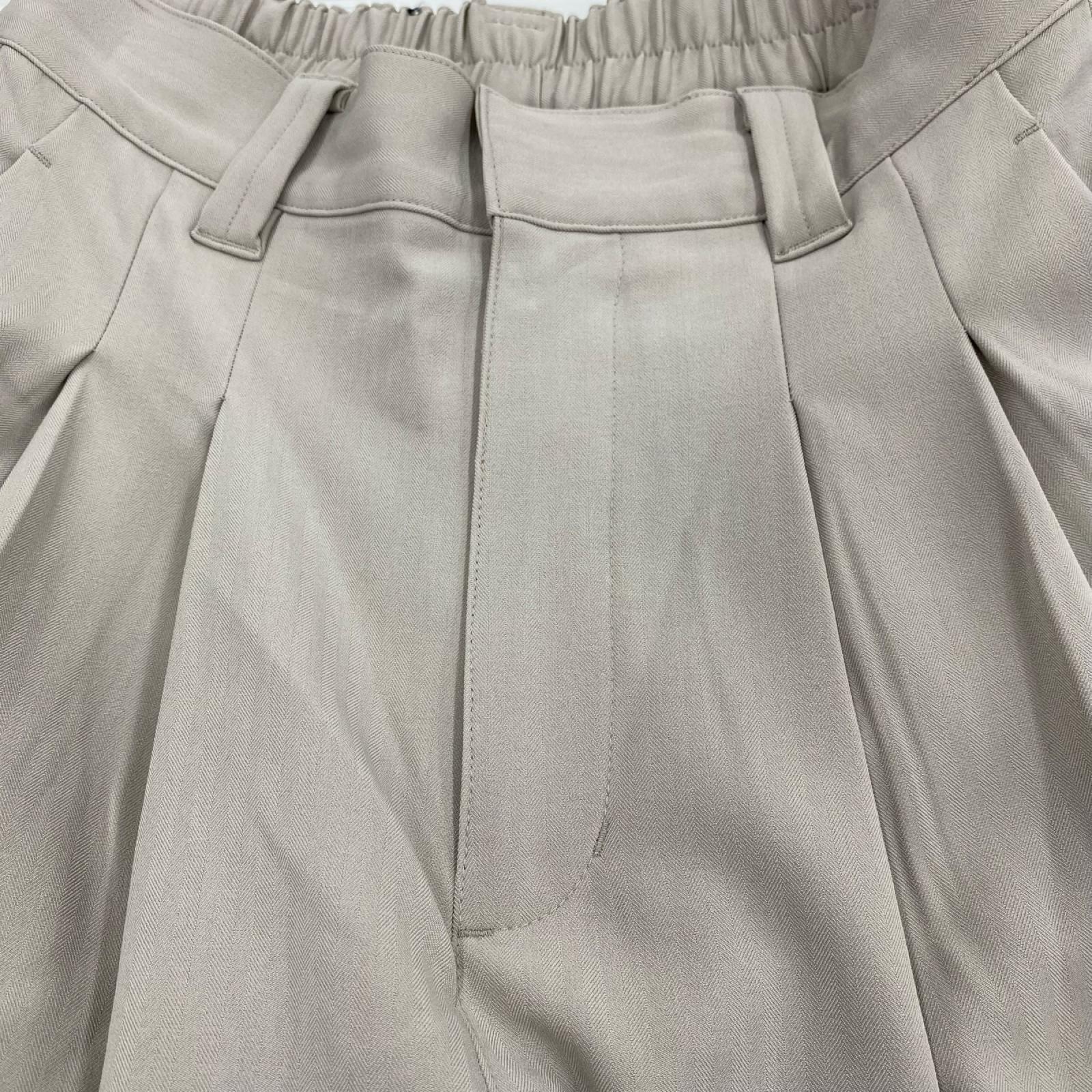 その他ボトムス 2タックワイドスラックス M IVO M ベージュ