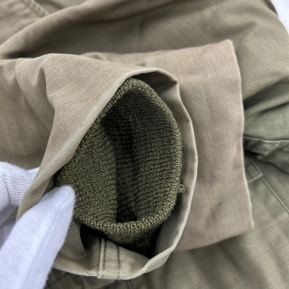 ミリタリージャケット 80s U.S.NAVY ﾃﾞｯｷｼﾞｬｹｯﾄ (M) M カーキ