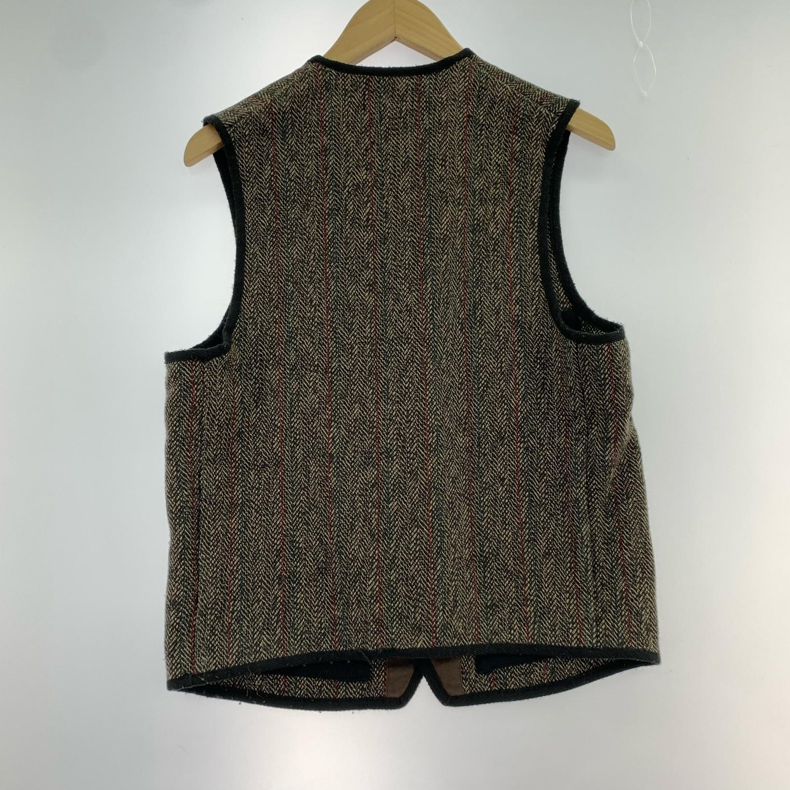 長袖シャツ STEVENSON OVERALL CO. SINGLE BREASTED VEST IV2-BH (S) S ブラウン
