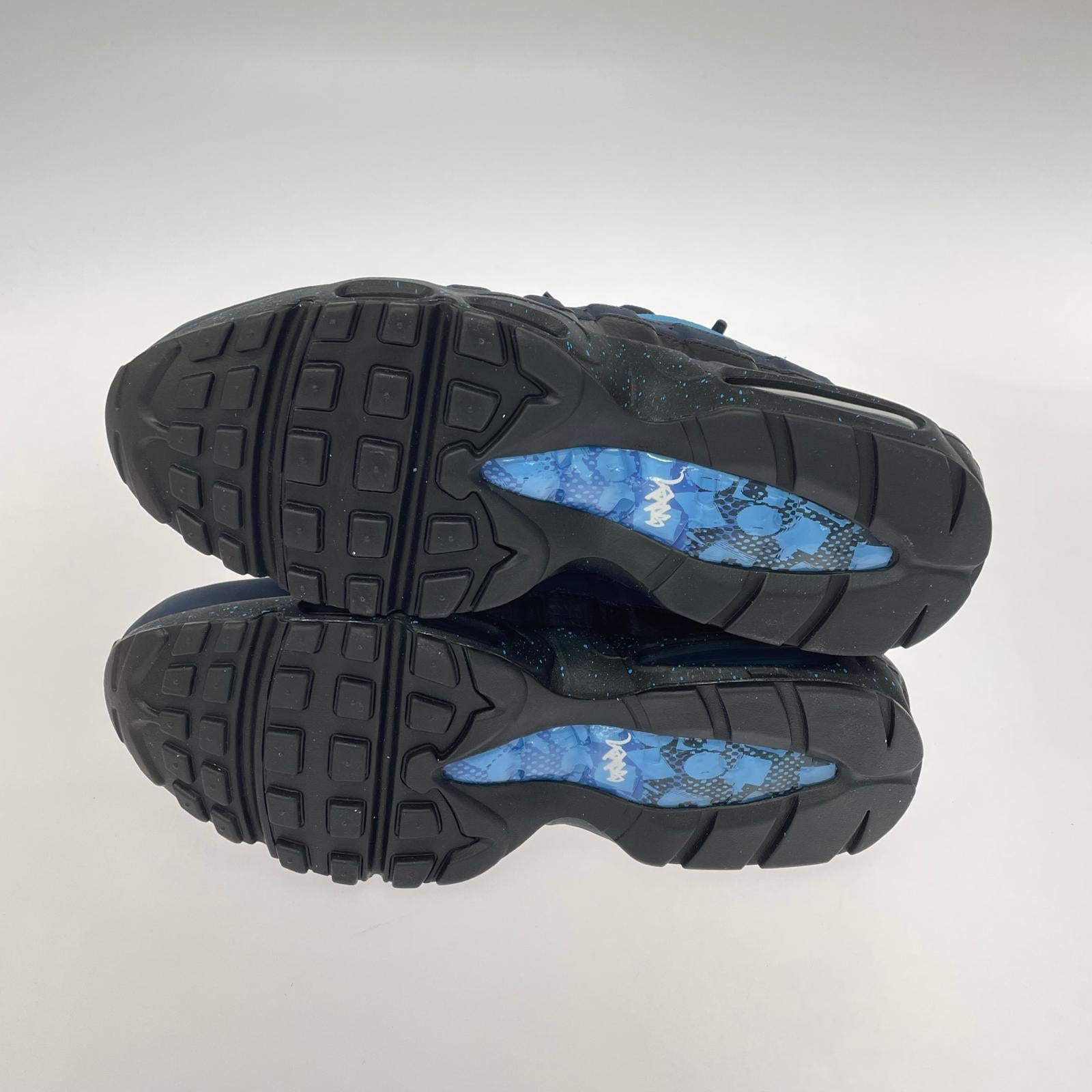 スニーカー Stash/Air Max 95/Black and Harbor Blue 29cm (US11 UK10 1/2 EU48) ブルー
