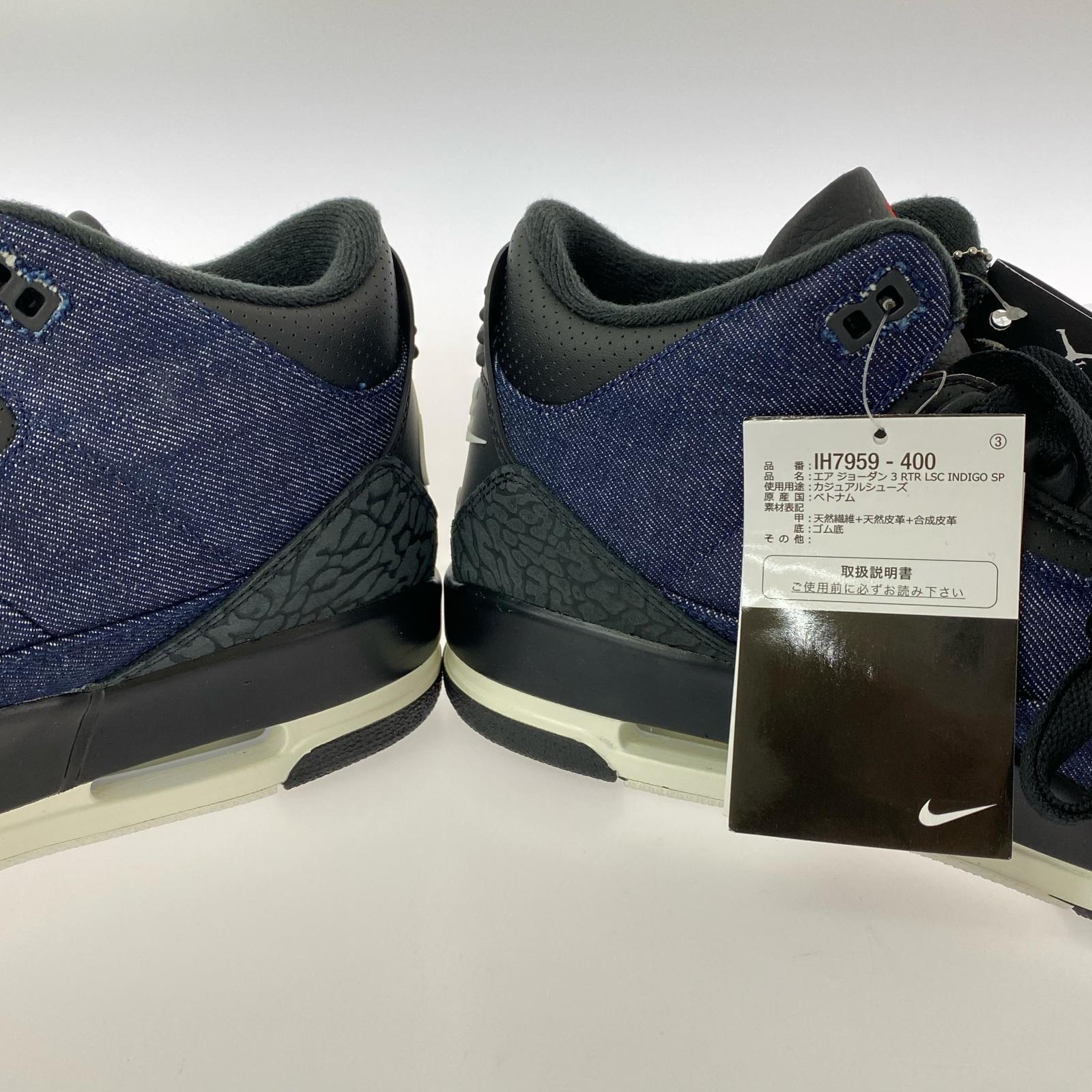 スニーカー Levi's/AIR JORDAN 3 RTR LSC INDIGO SP 29cm (US11 UK10 1/2 EU48) ネイビー