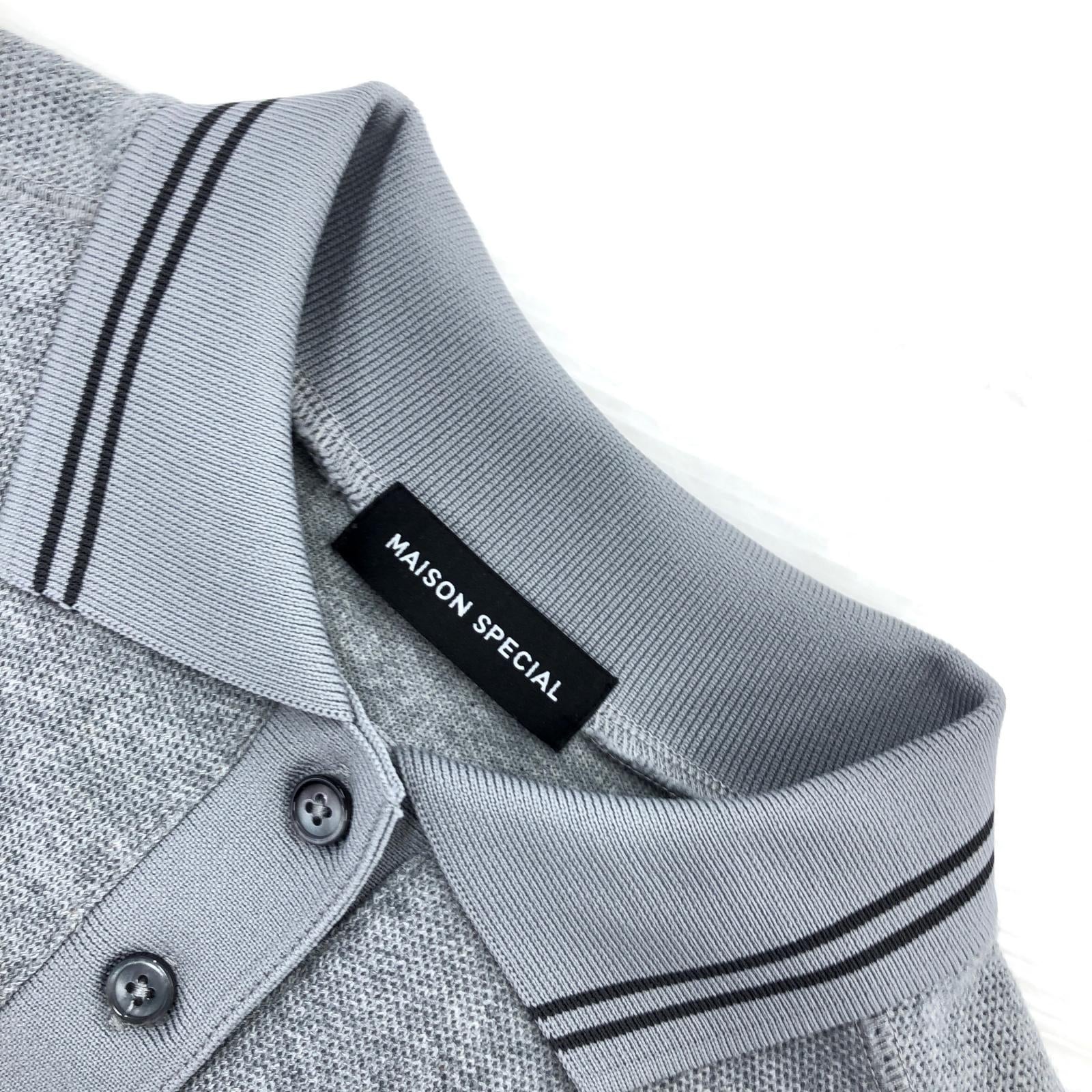 ポロシャツ short length polo shirt/GRY フリー グレー