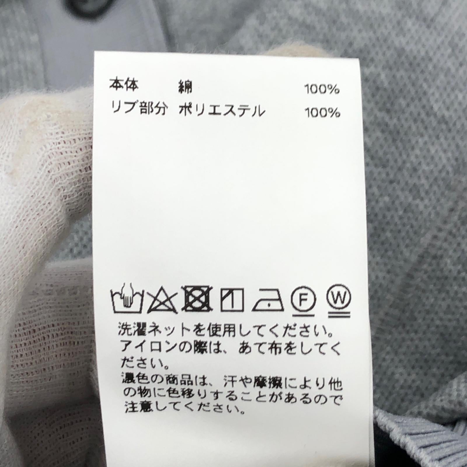 ポロシャツ short length polo shirt/GRY フリー グレー