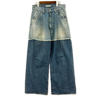 デニムパンツ 2TONE BAGGY DENIM PANTS 2 Jie-23W-PT02 2 ブルー