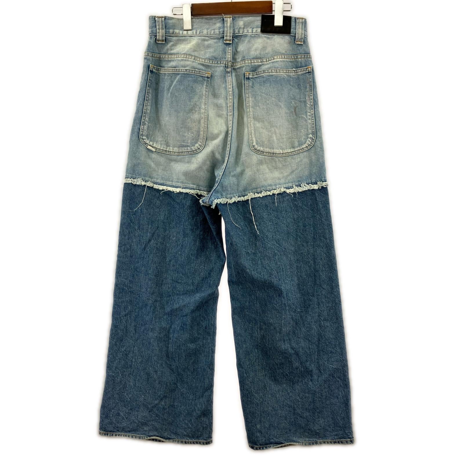 デニムパンツ 2TONE BAGGY DENIM PANTS 2 Jie-23W-PT02 2 ブルー