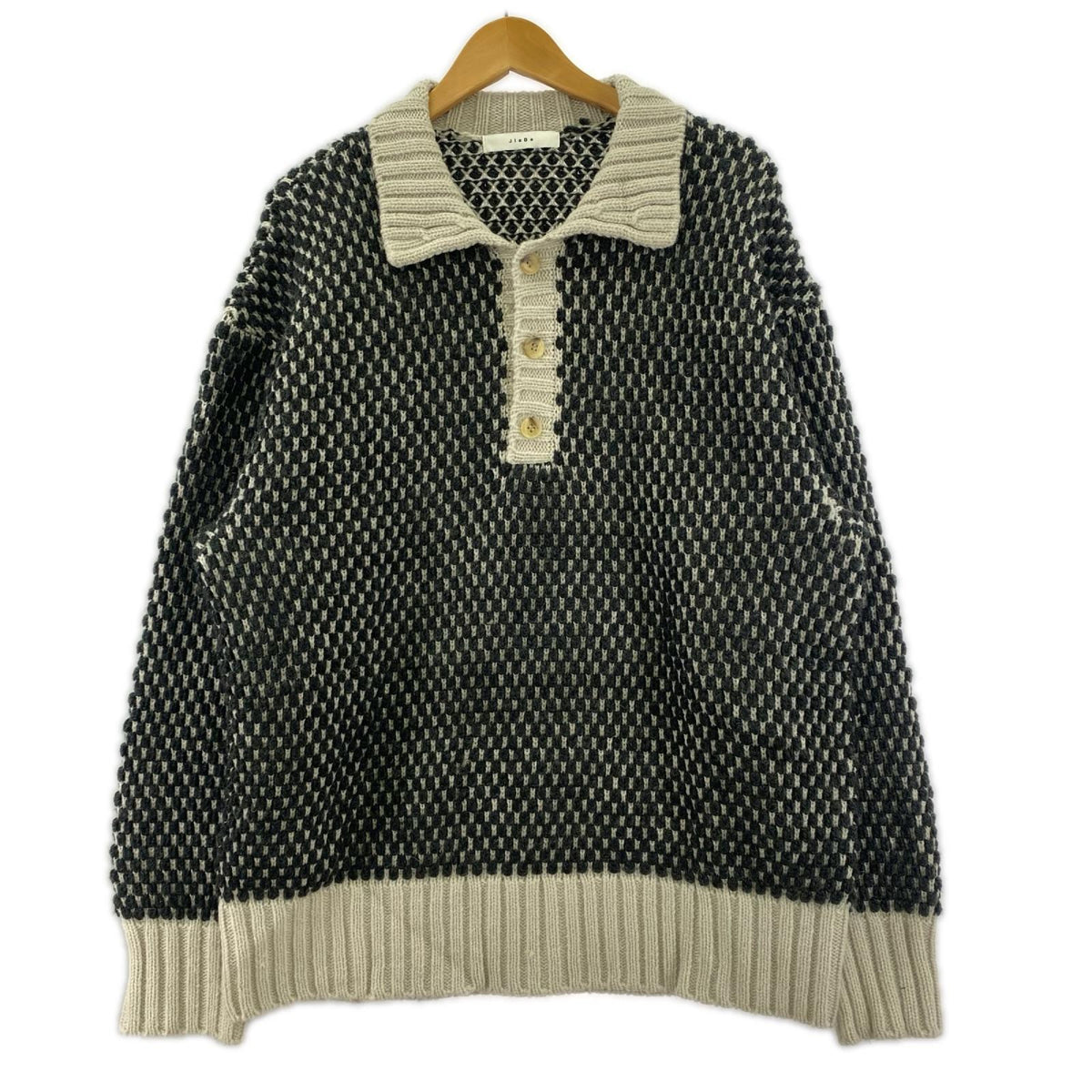 ニット POPCORN SKIPPER KNIT 1 グレー Jie-23Ｗ-KN03