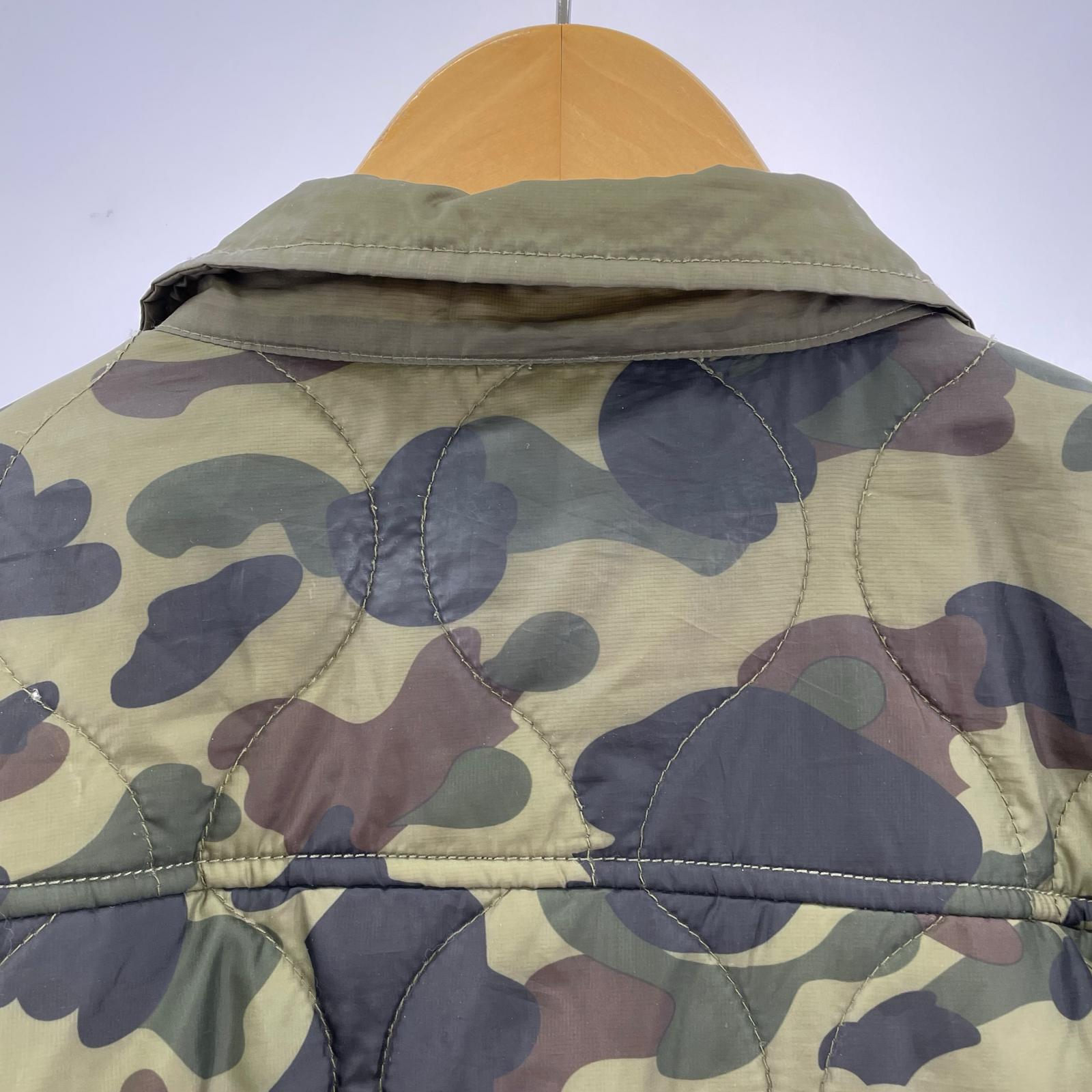 ジャケット APE CAMO DOWN SHIRT JACKET XXL カーキ