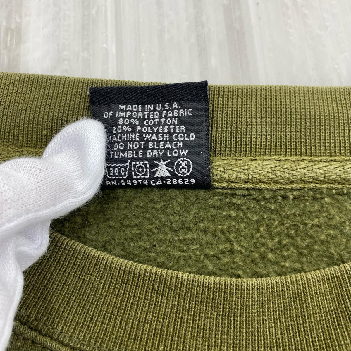 スウェット 90S USA製 カーキ