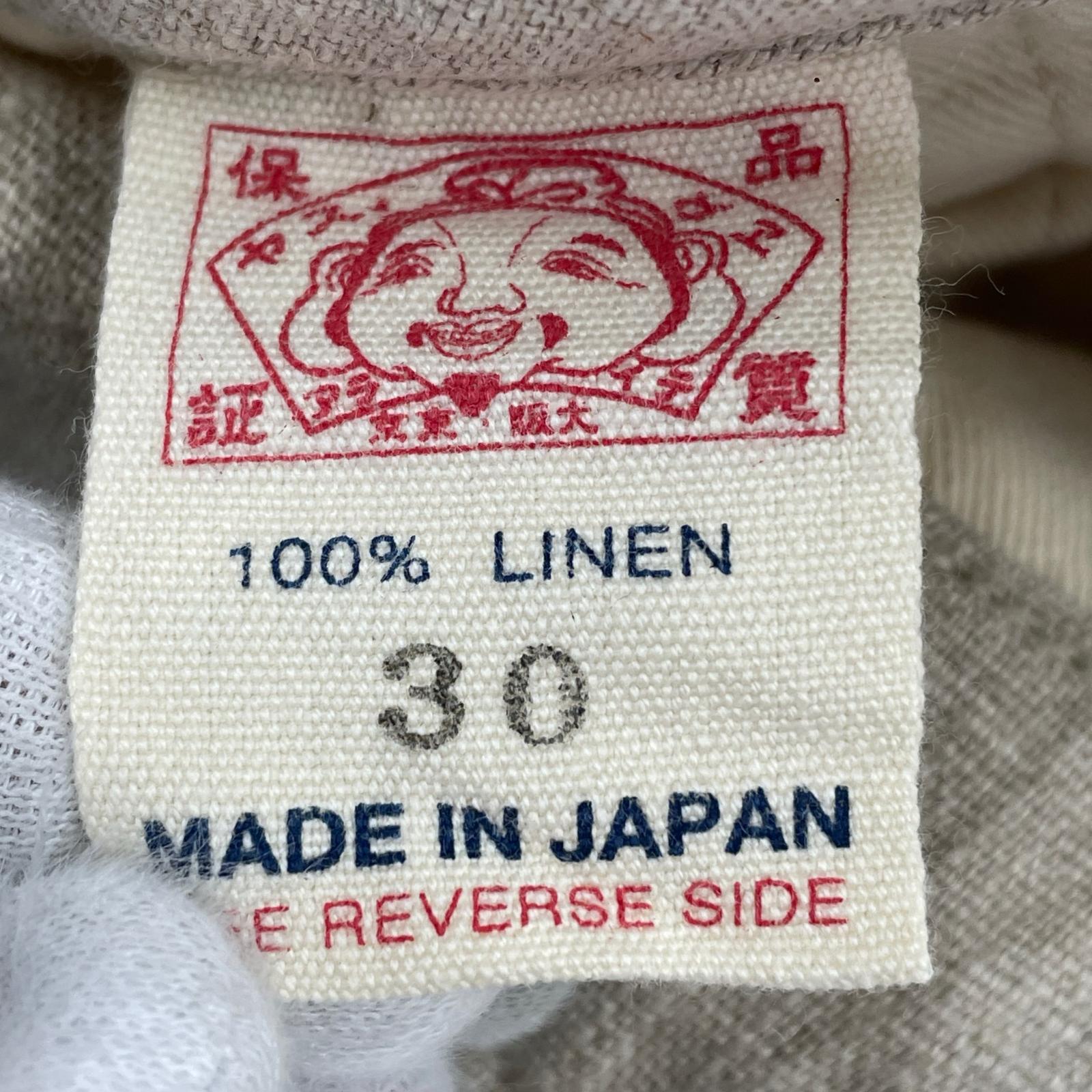 ショートパンツ YAMANE LINEN SHORTS W28 ベージュ 30 ベージュ