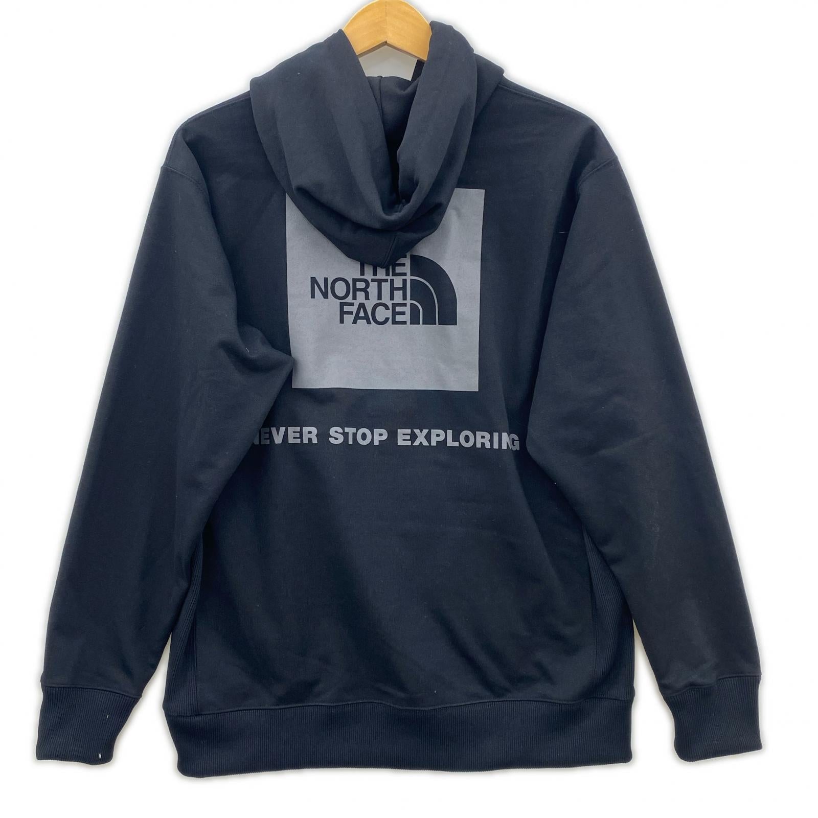パーカー THE NORTH FACE Back Square Logo Hoodie 黒 S S ブラック