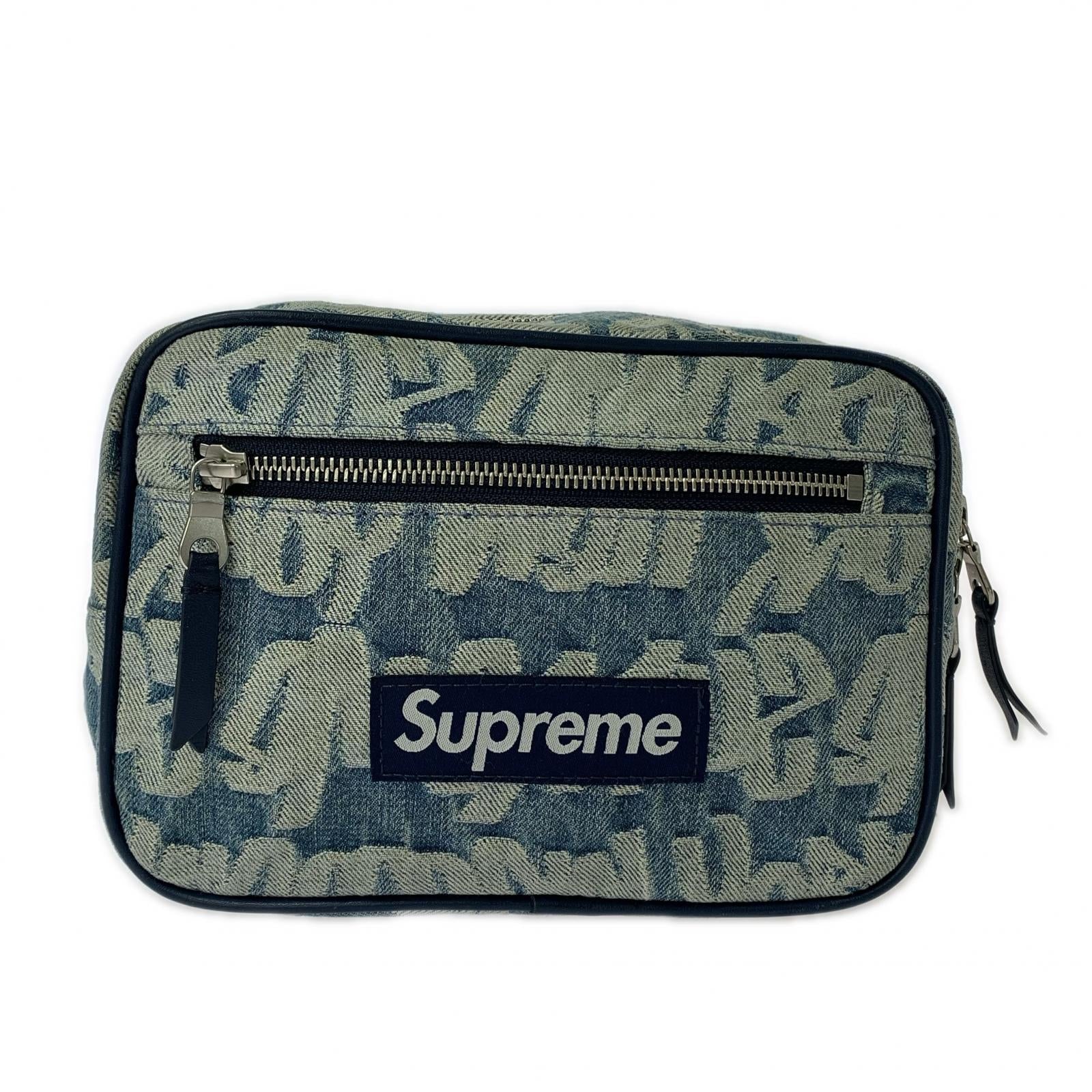 ボディバッグ Fat Tip Jacquard Denim Waist Bag