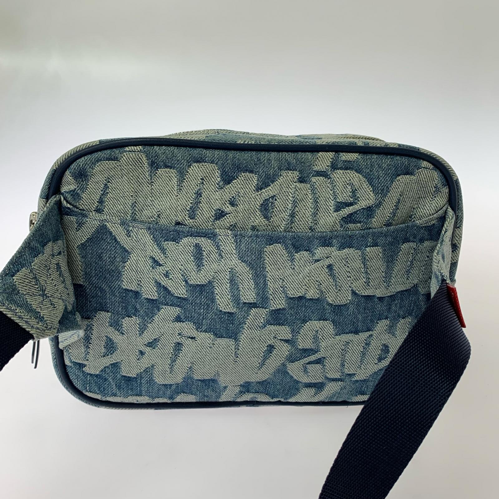 ボディバッグ Fat Tip Jacquard Denim Waist Bag