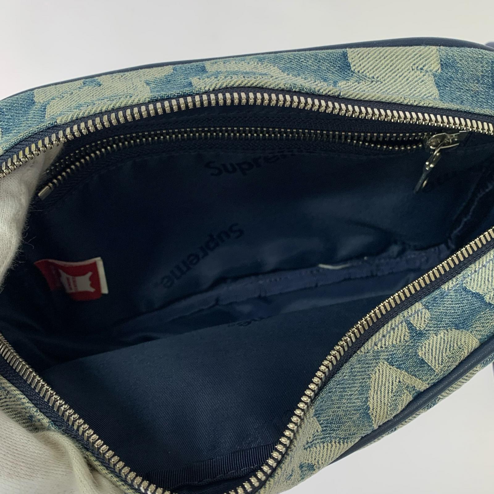 ボディバッグ Fat Tip Jacquard Denim Waist Bag