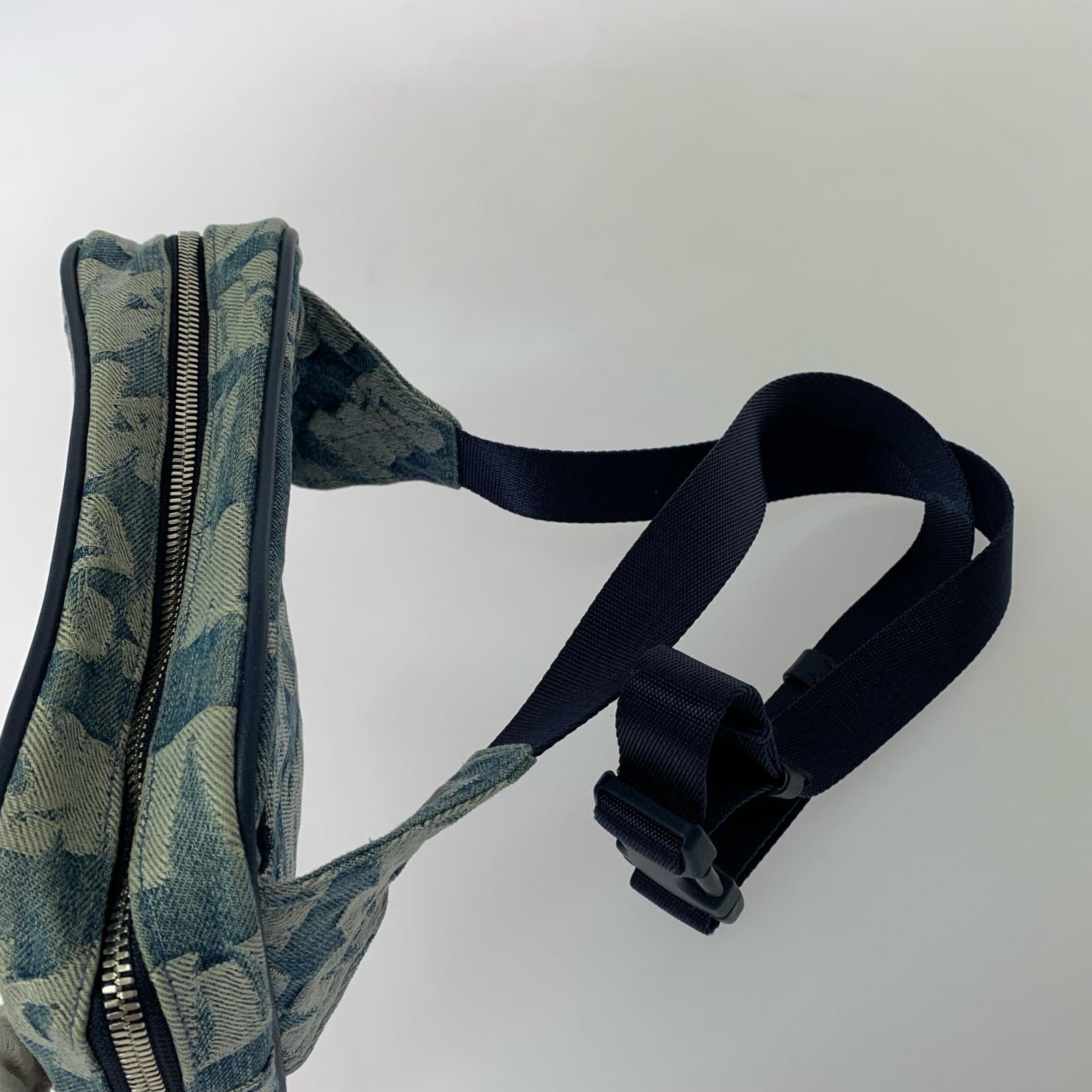 ボディバッグ Fat Tip Jacquard Denim Waist Bag