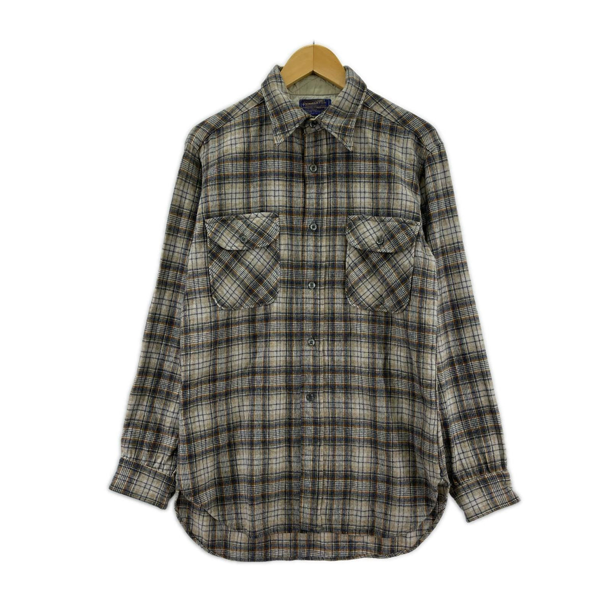 長袖シャツ 70s ﾈﾙｼｬﾂ USA製 M
