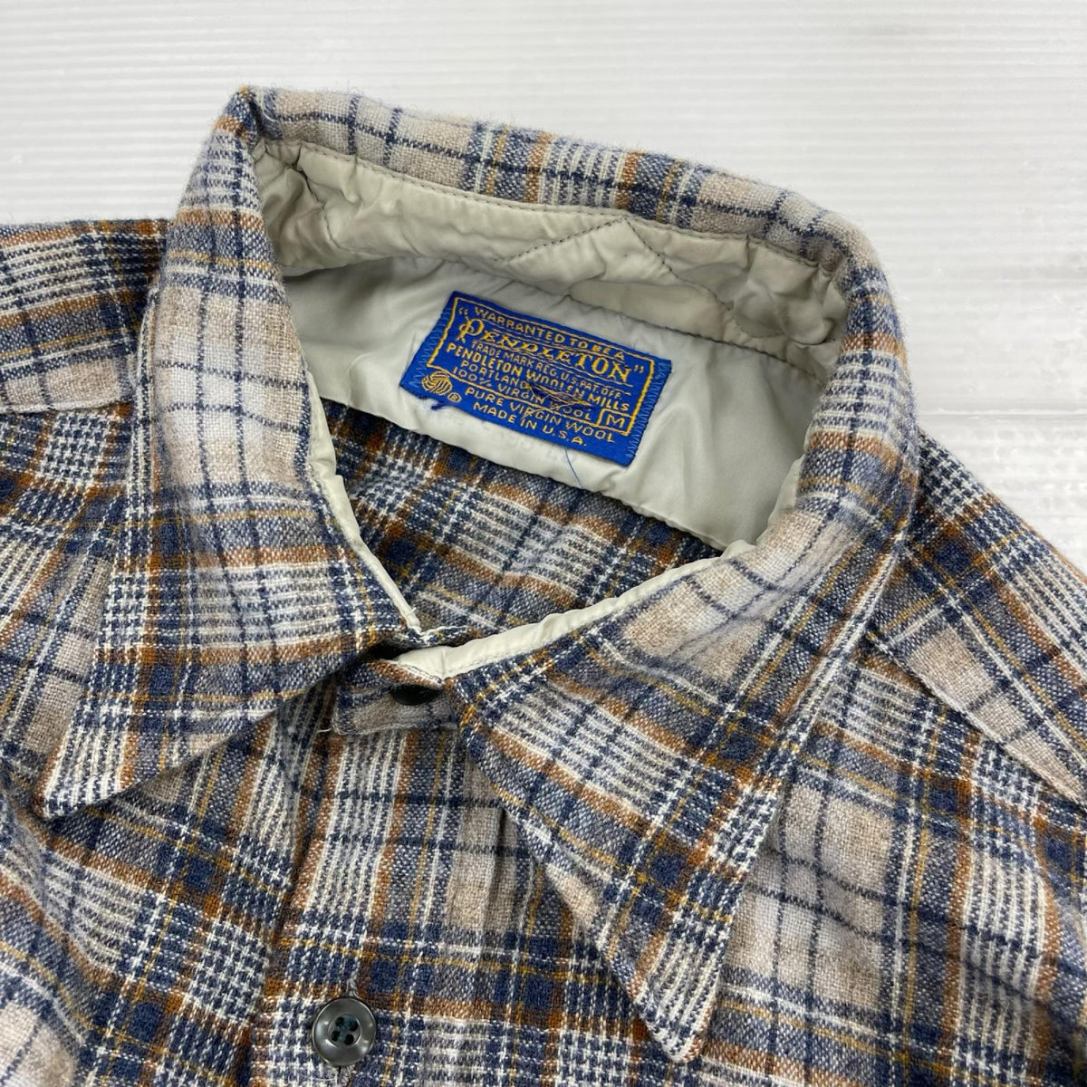長袖シャツ 70s ﾈﾙｼｬﾂ USA製 M