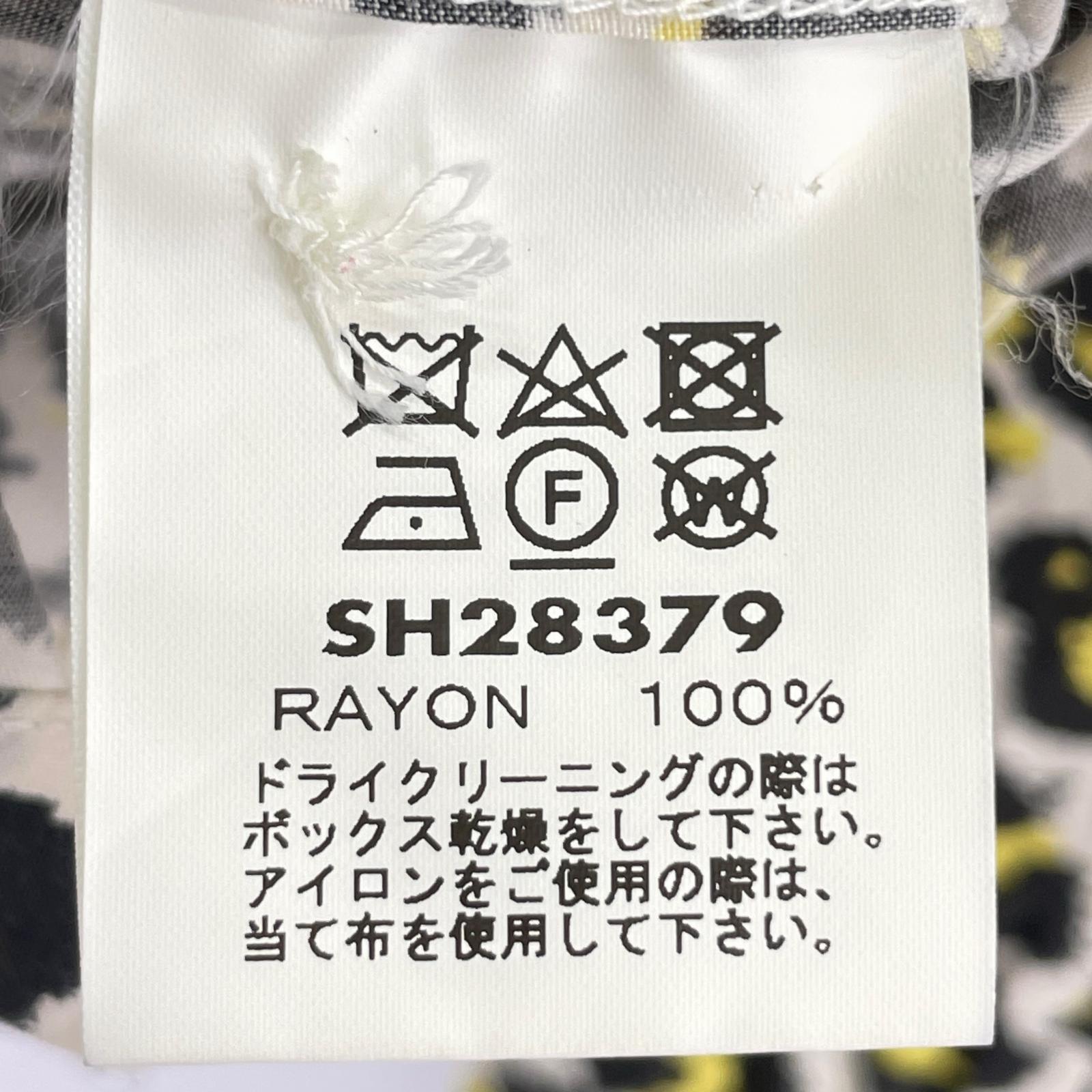 長袖シャツ レオパード柄開襟シャツ S S マルチカラー