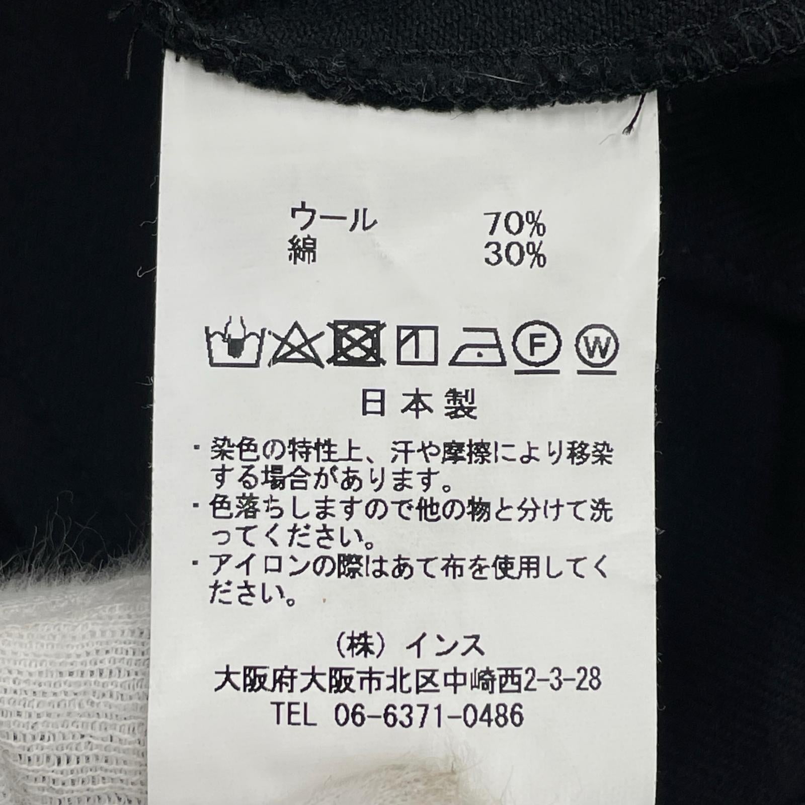 パンツ O project wool wide cargo pants M ブラック