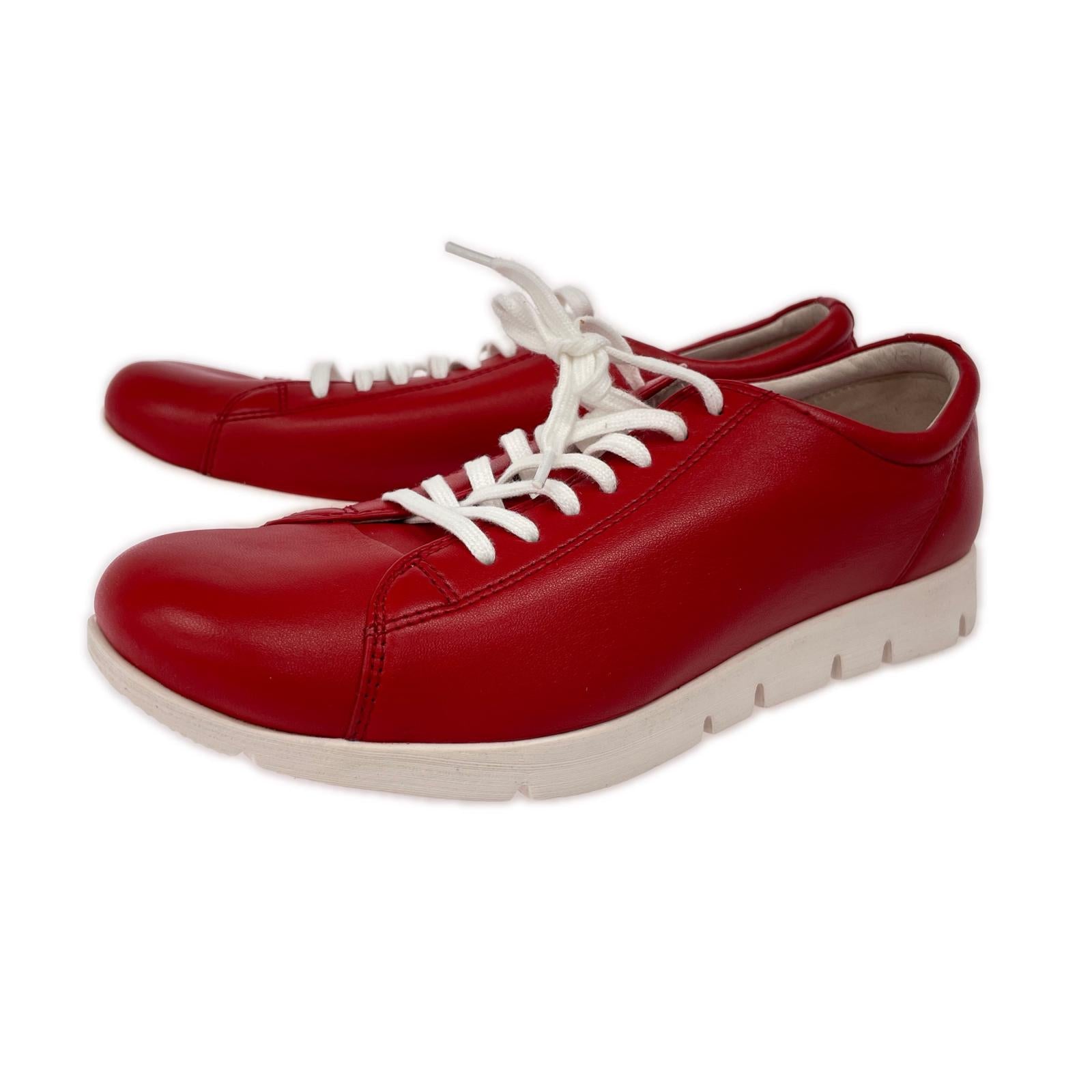 スニーカー FIT JOY FJ022 軽量スニーカー RD 24.5cm (US6 1/2 UK6 EU39)