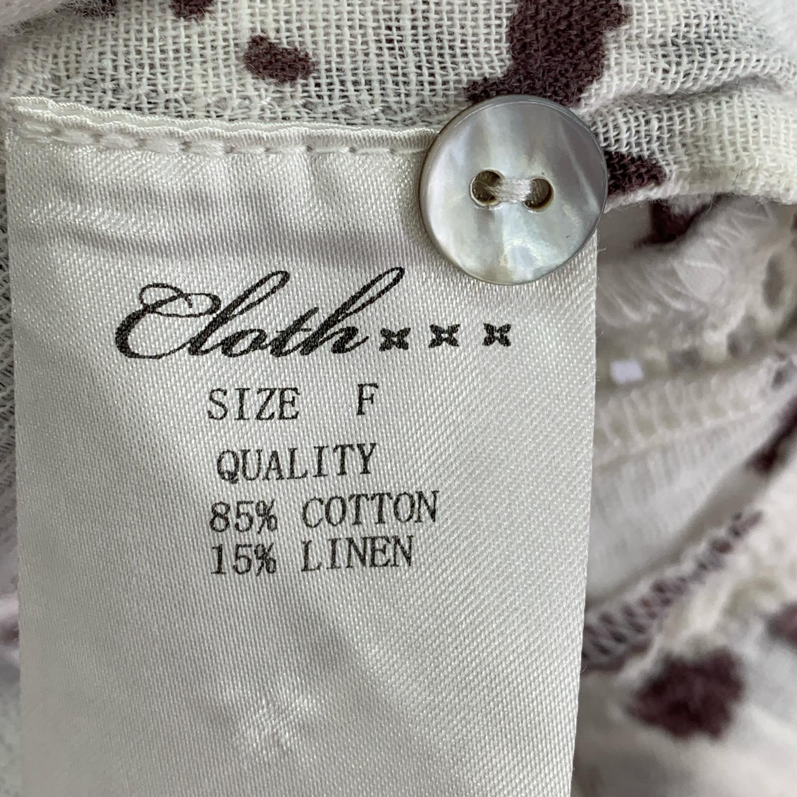 チュニック CLOTH&CROSS レオパード ブラウス 白 ホワイト