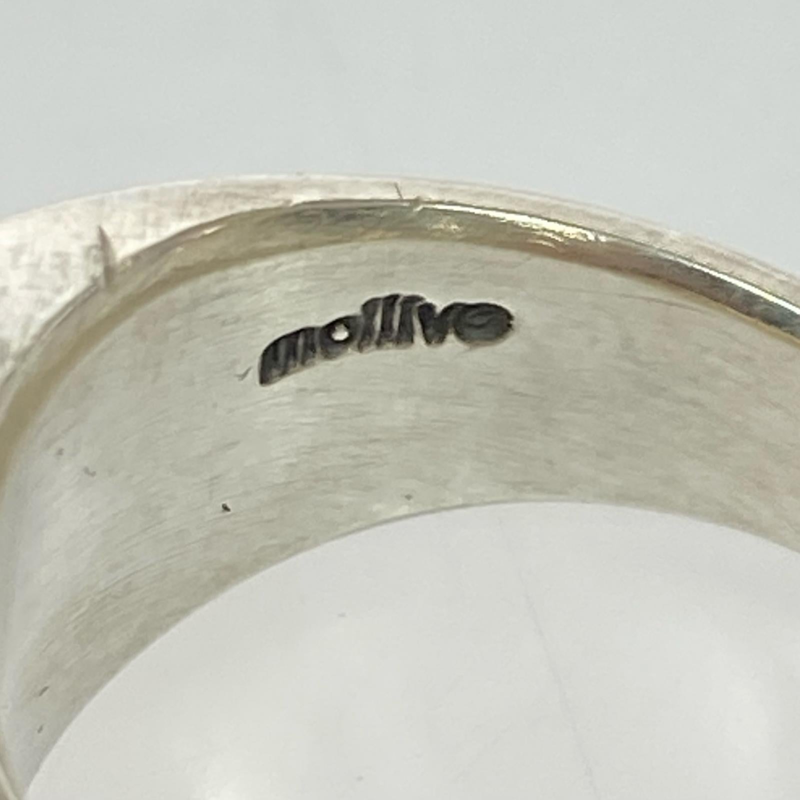 リング・指輪 mollive SV HEAVY SIGNET RING
