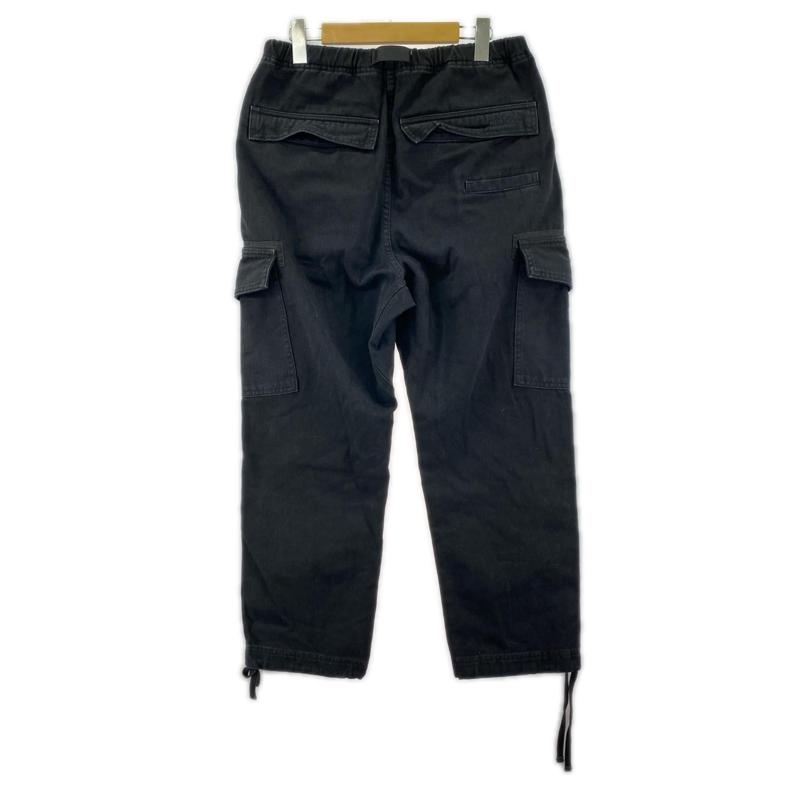デニムパンツ WILDTHINGS Pigment Dyed Cargo Pant ﾌﾞﾗｯｸ (S) S ブラック