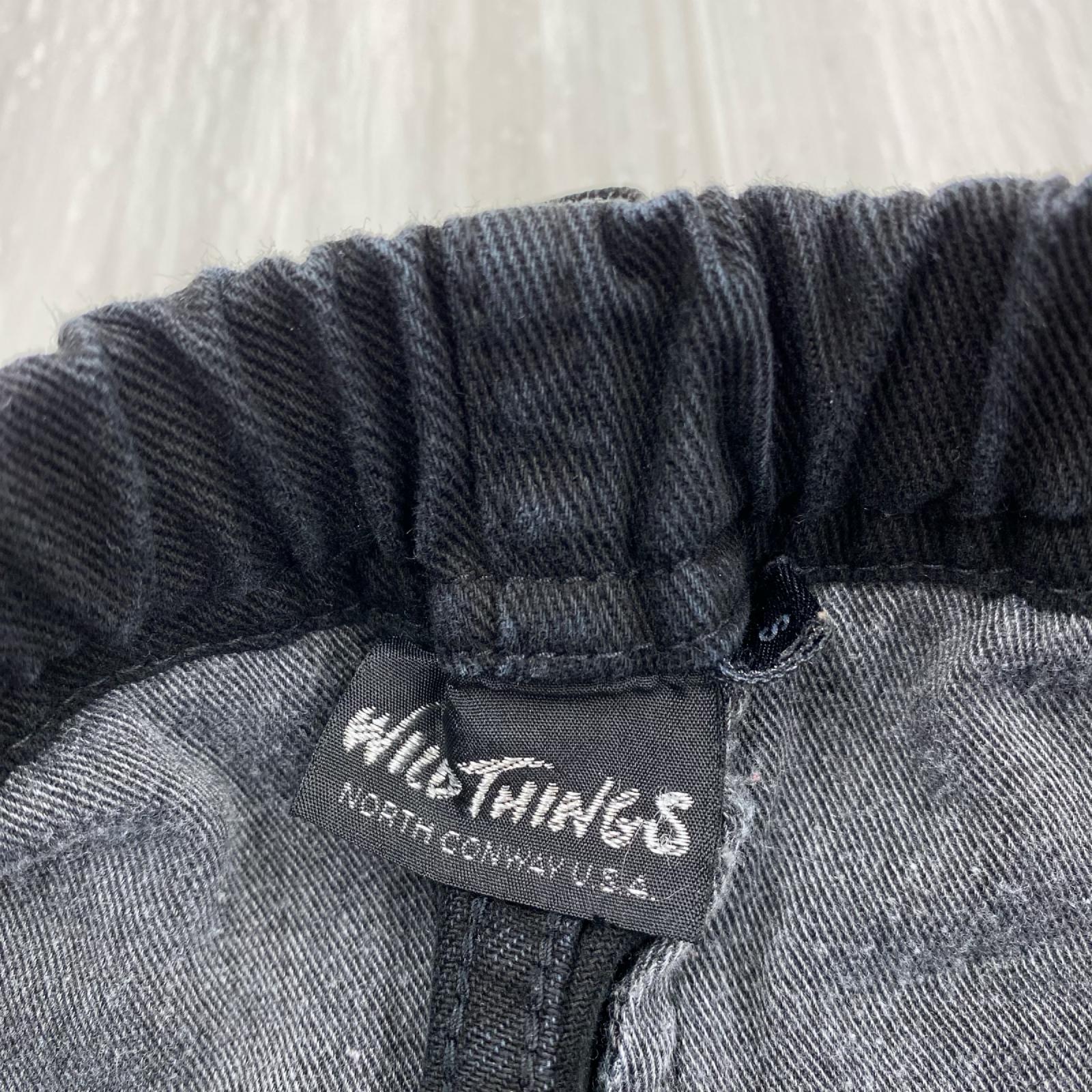 デニムパンツ WILDTHINGS Pigment Dyed Cargo Pant ﾌﾞﾗｯｸ (S) S ブラック