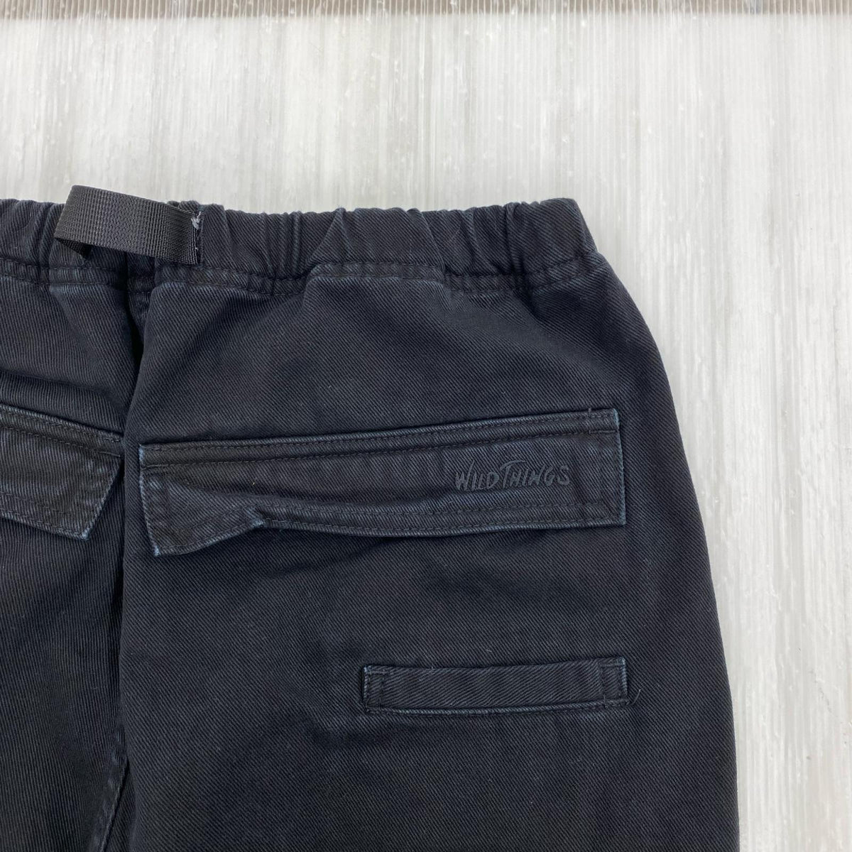 デニムパンツ WILDTHINGS Pigment Dyed Cargo Pant ﾌﾞﾗｯｸ (S) S ブラック